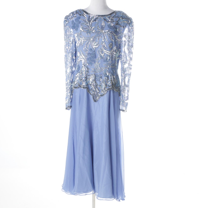 Lillie Rubin Embellished Occasion Dress