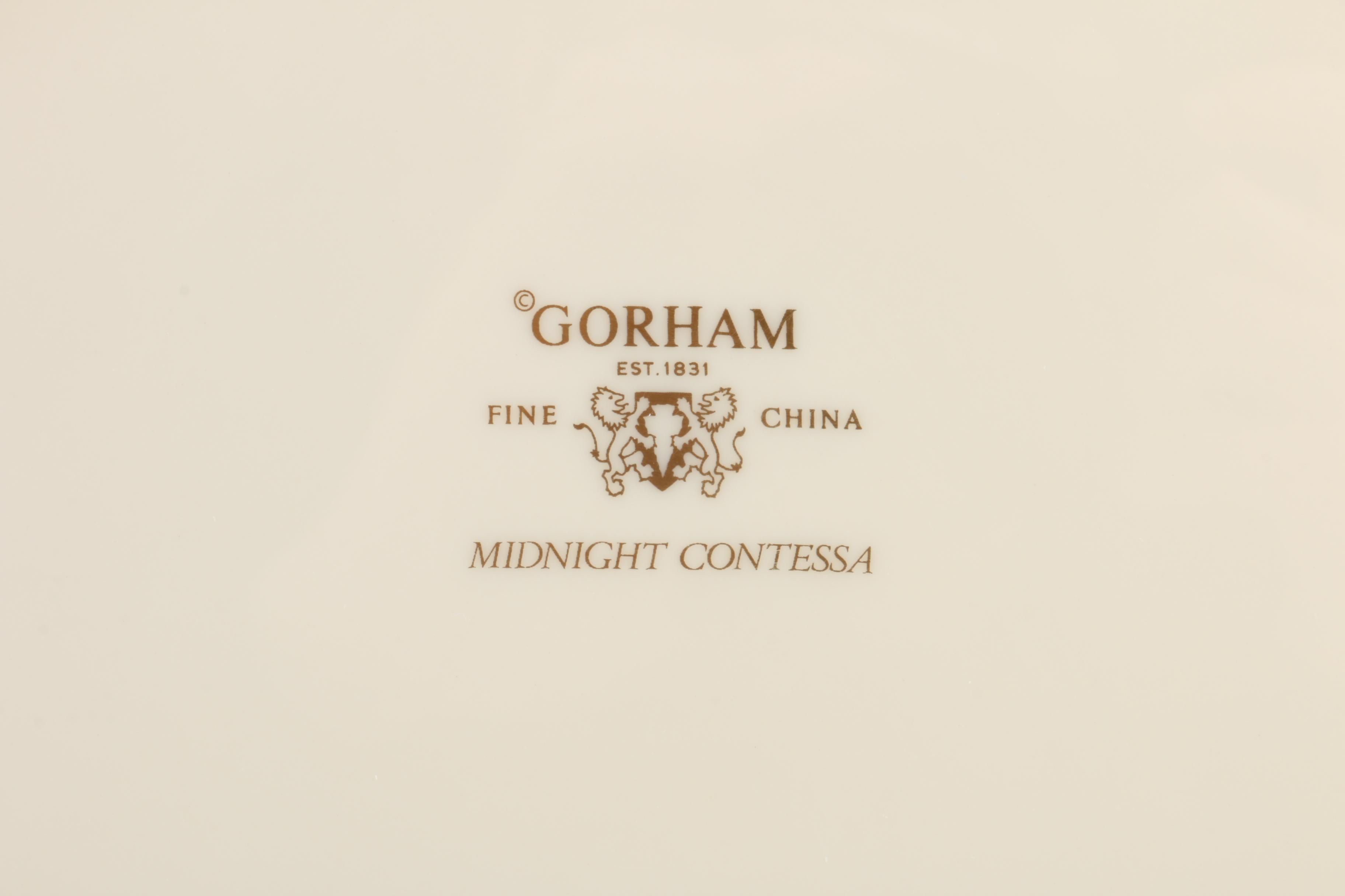Gorham "Midnight Contessa" Porcelain Tableware