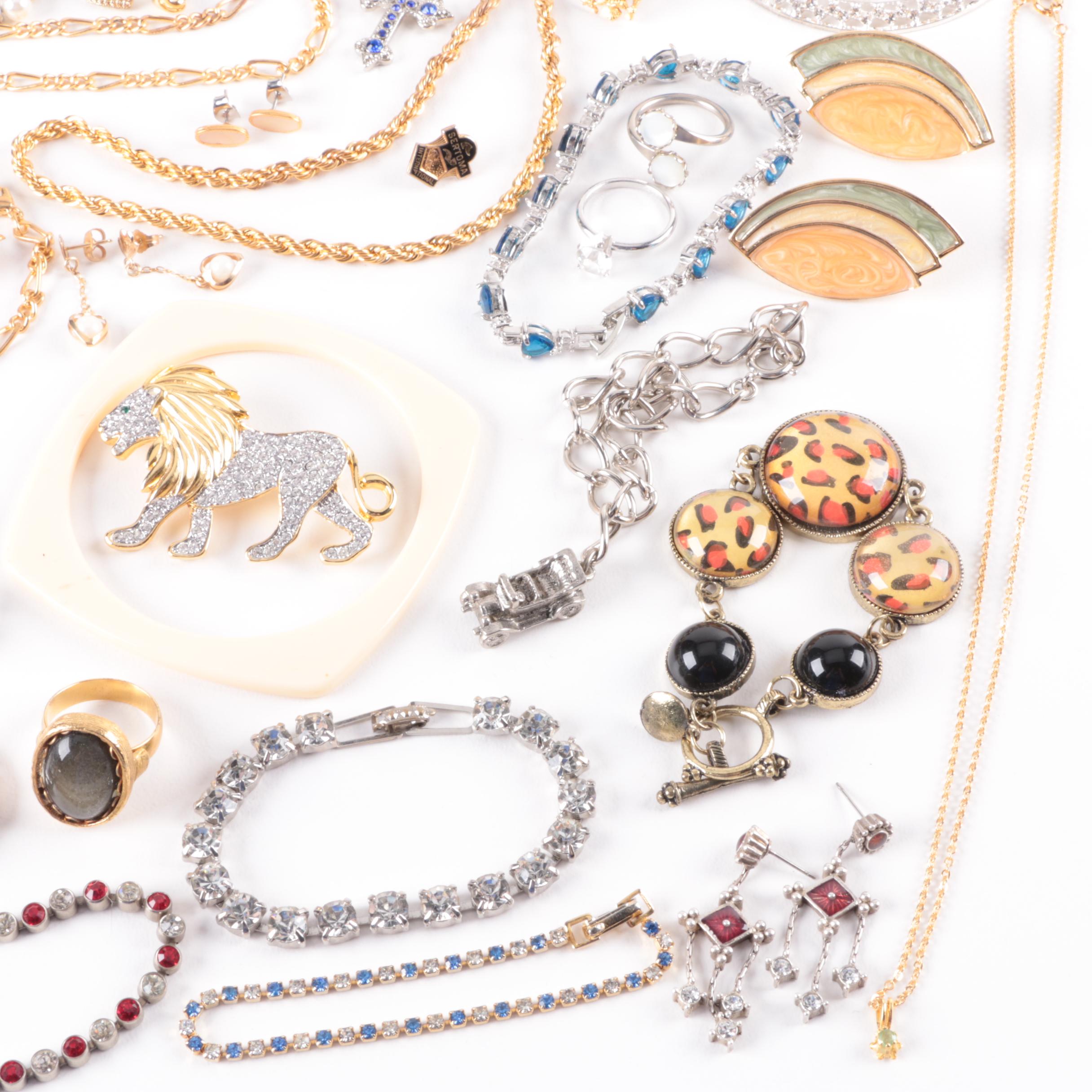 Assortment of Jewelry with Accents Including Hematite