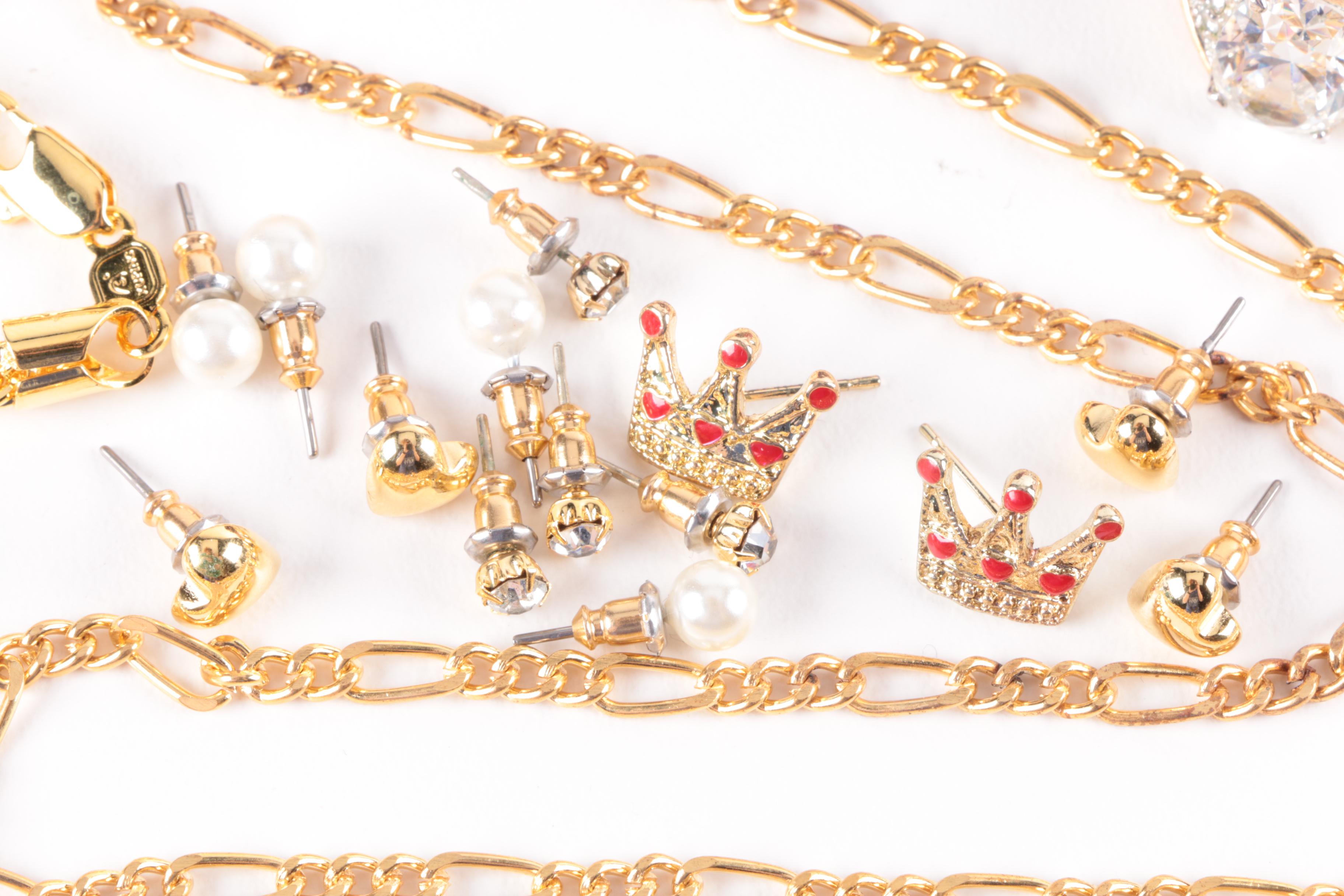 Assortment of Jewelry with Accents Including Hematite