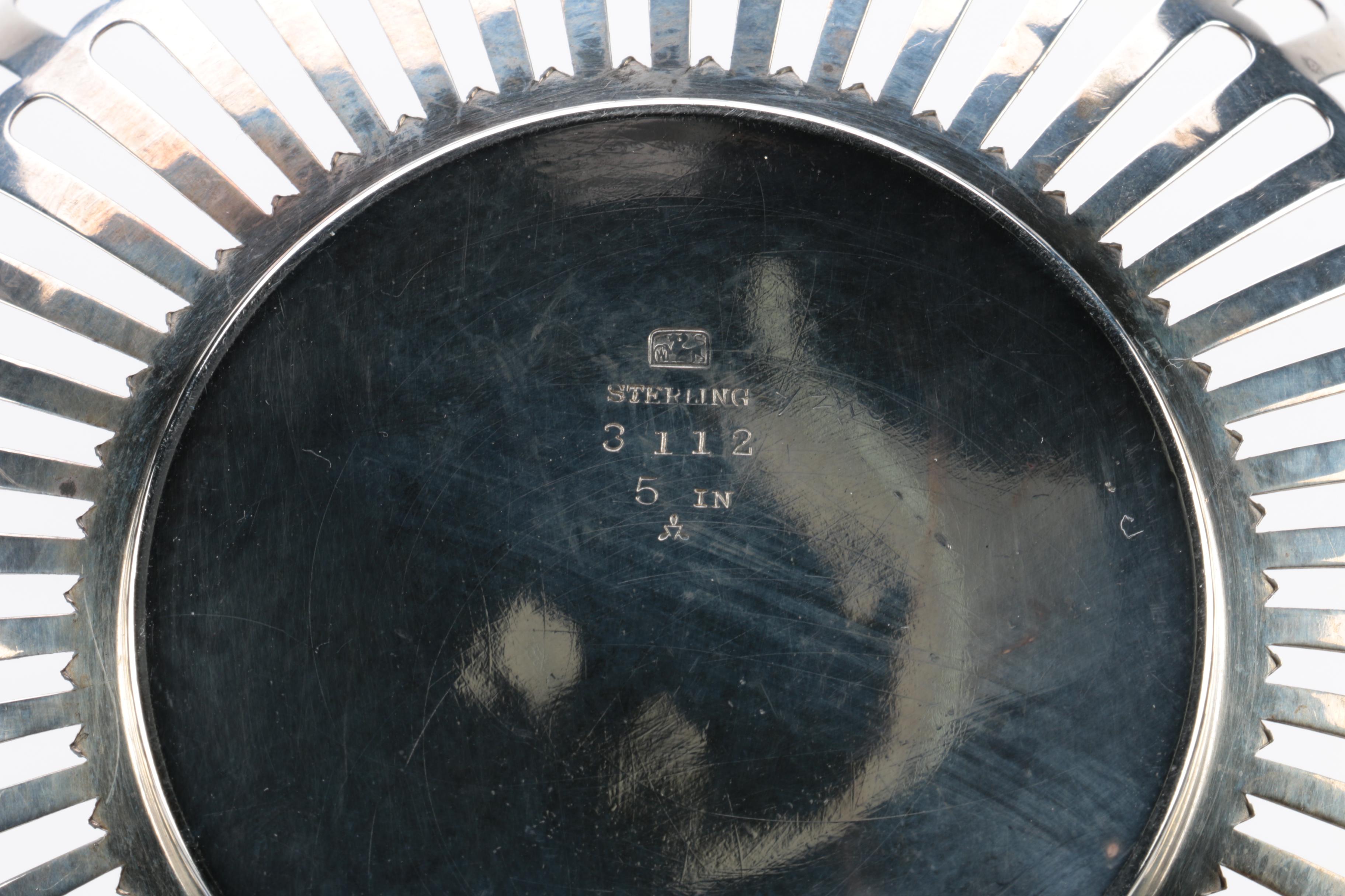 Whiting Manufacturing Company Open Work Sterling Silver Dishes