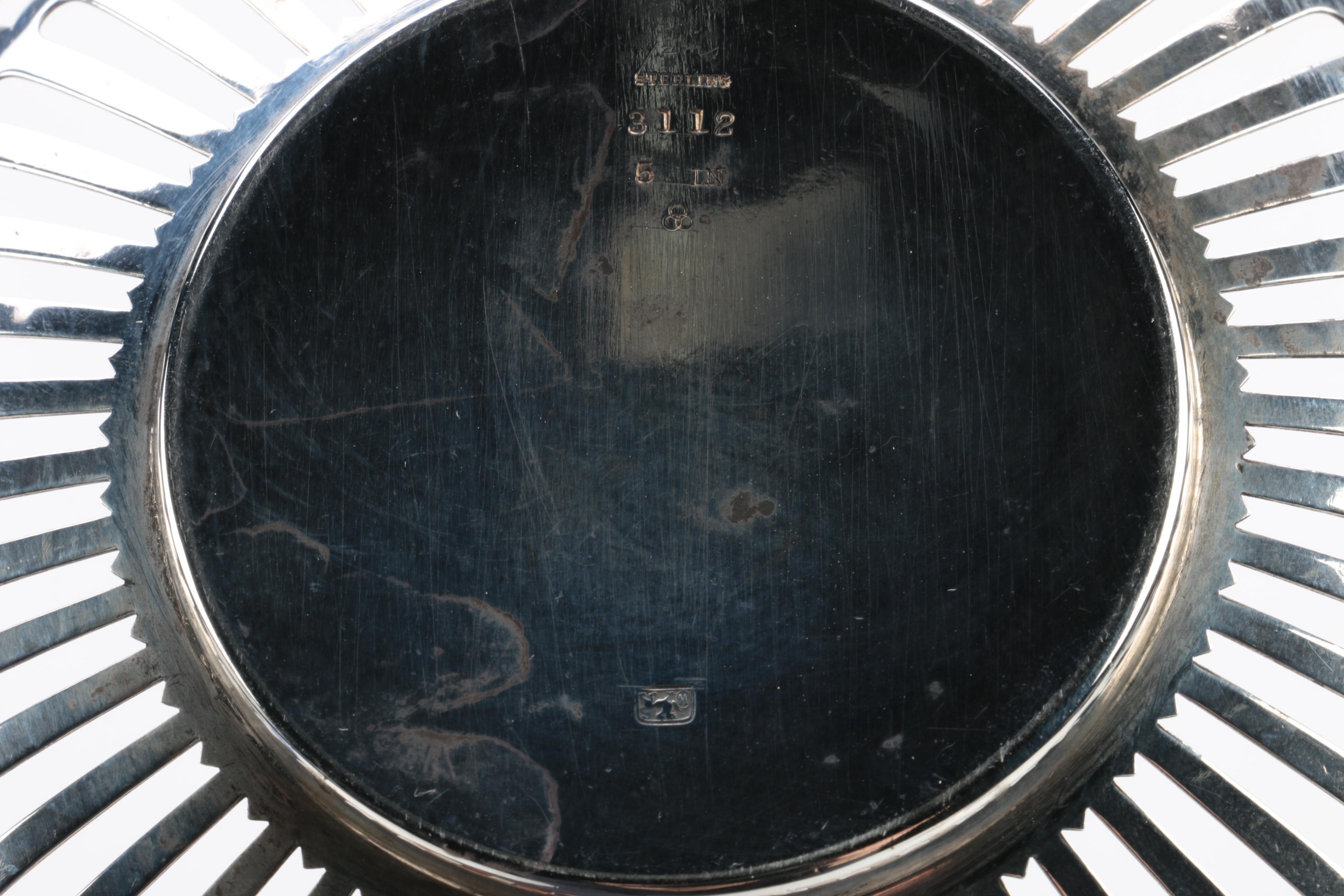 Whiting Manufacturing Company Open Work Sterling Silver Dishes