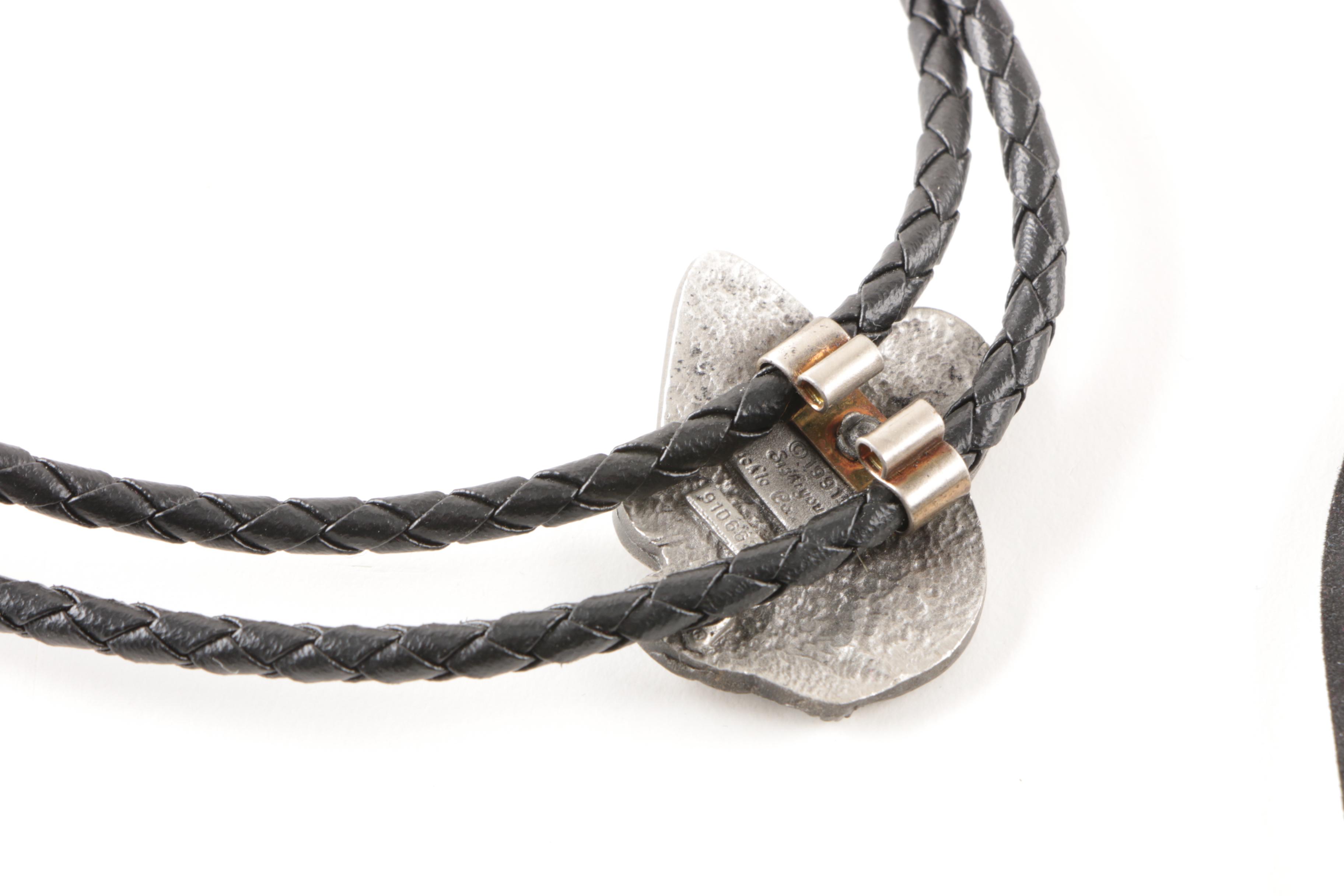 Silver Toned Jewelry Including Agate