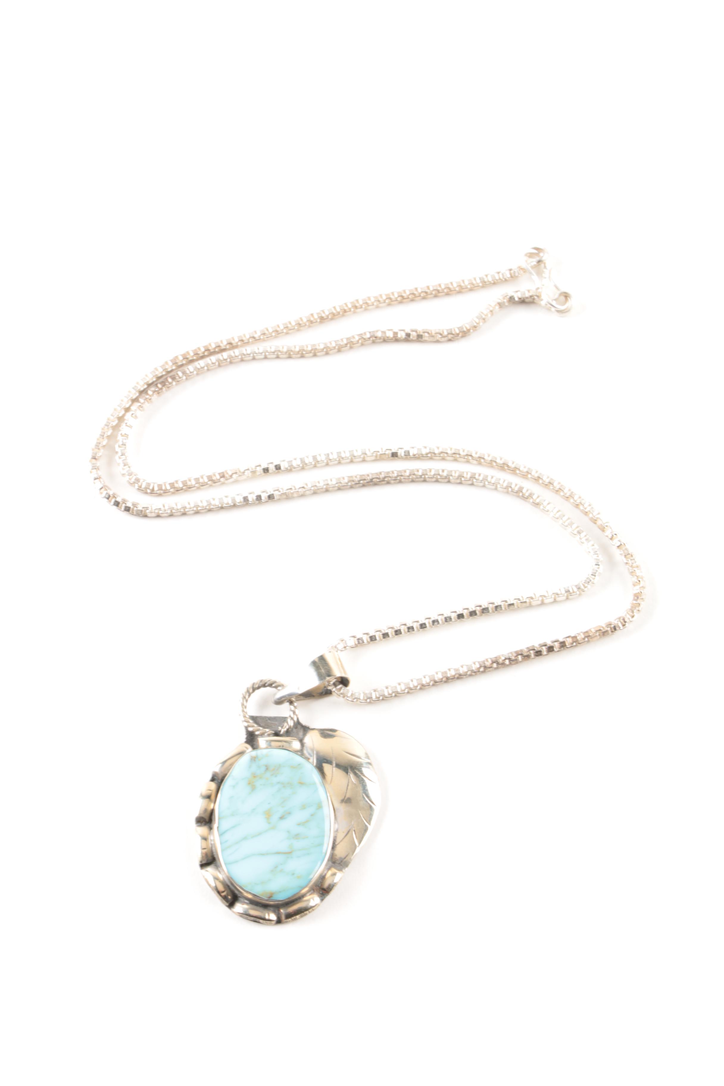 Silver Toned Jewelry Including Agate