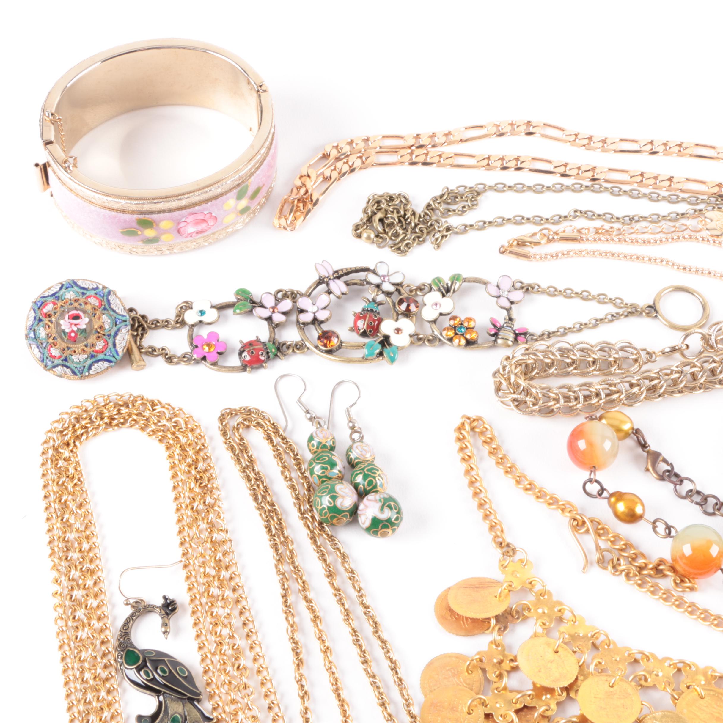 Assortment of Jewelry Including Agate