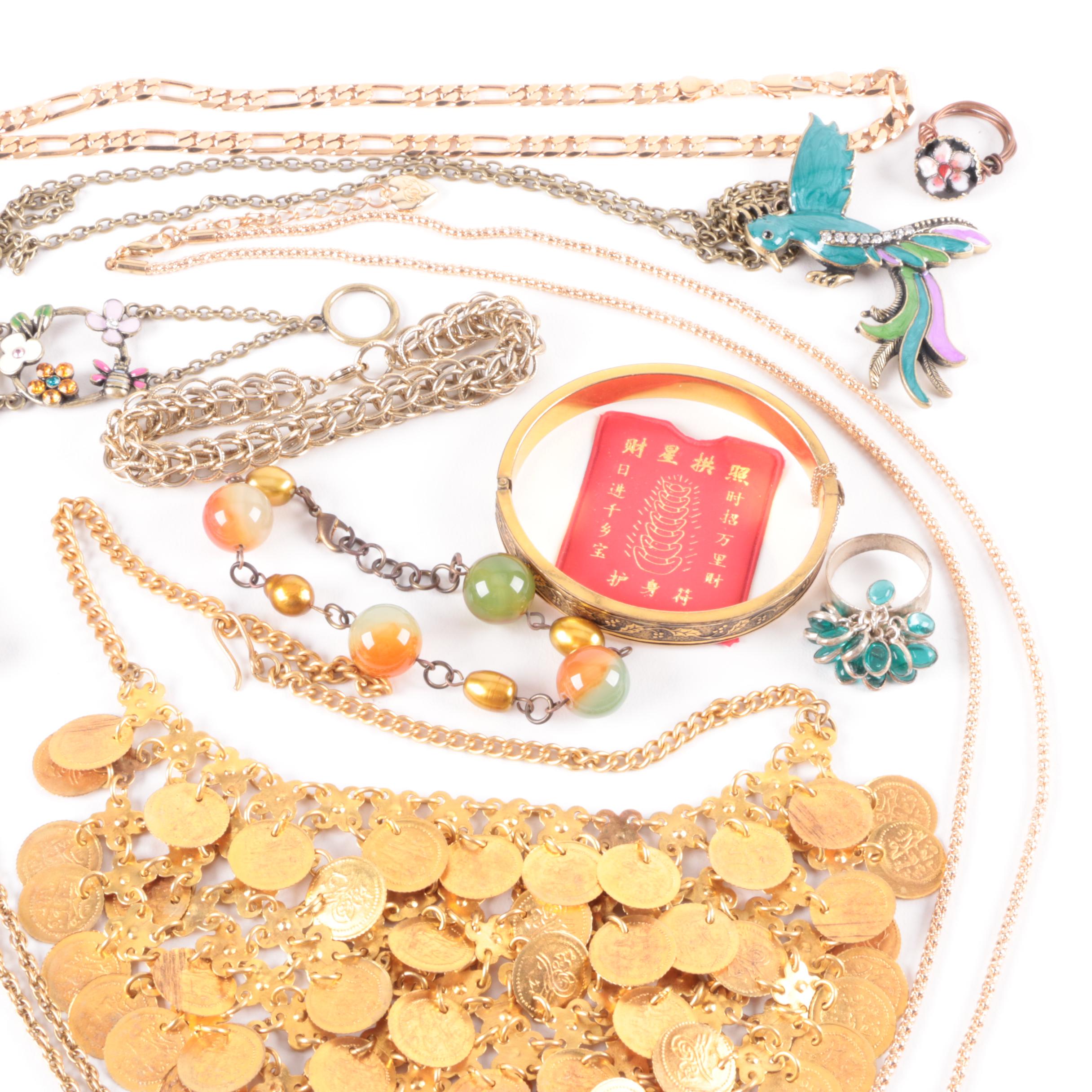 Assortment of Jewelry Including Agate