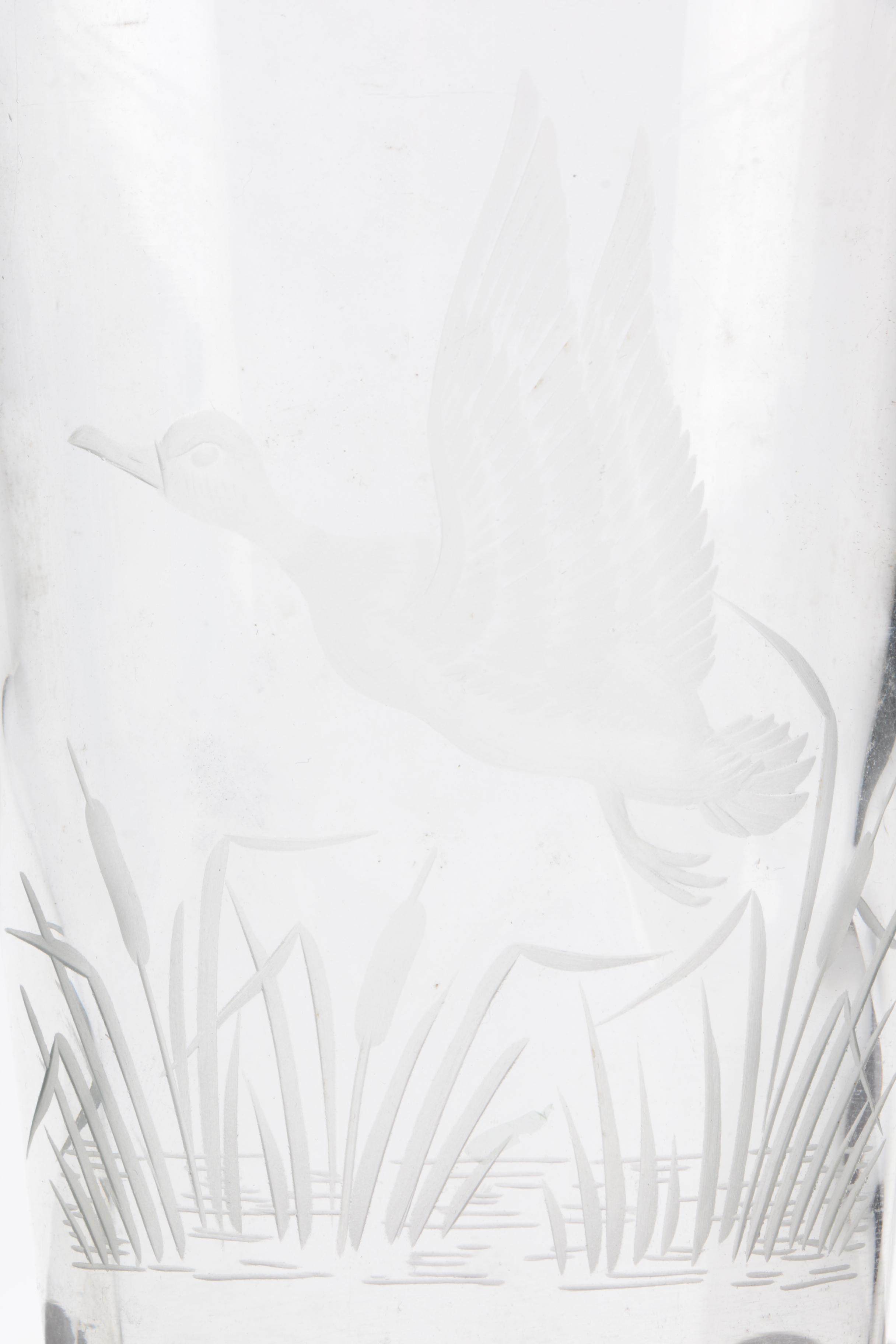 Vintage Hawkes Sterling and Glass Cocktail Shaker