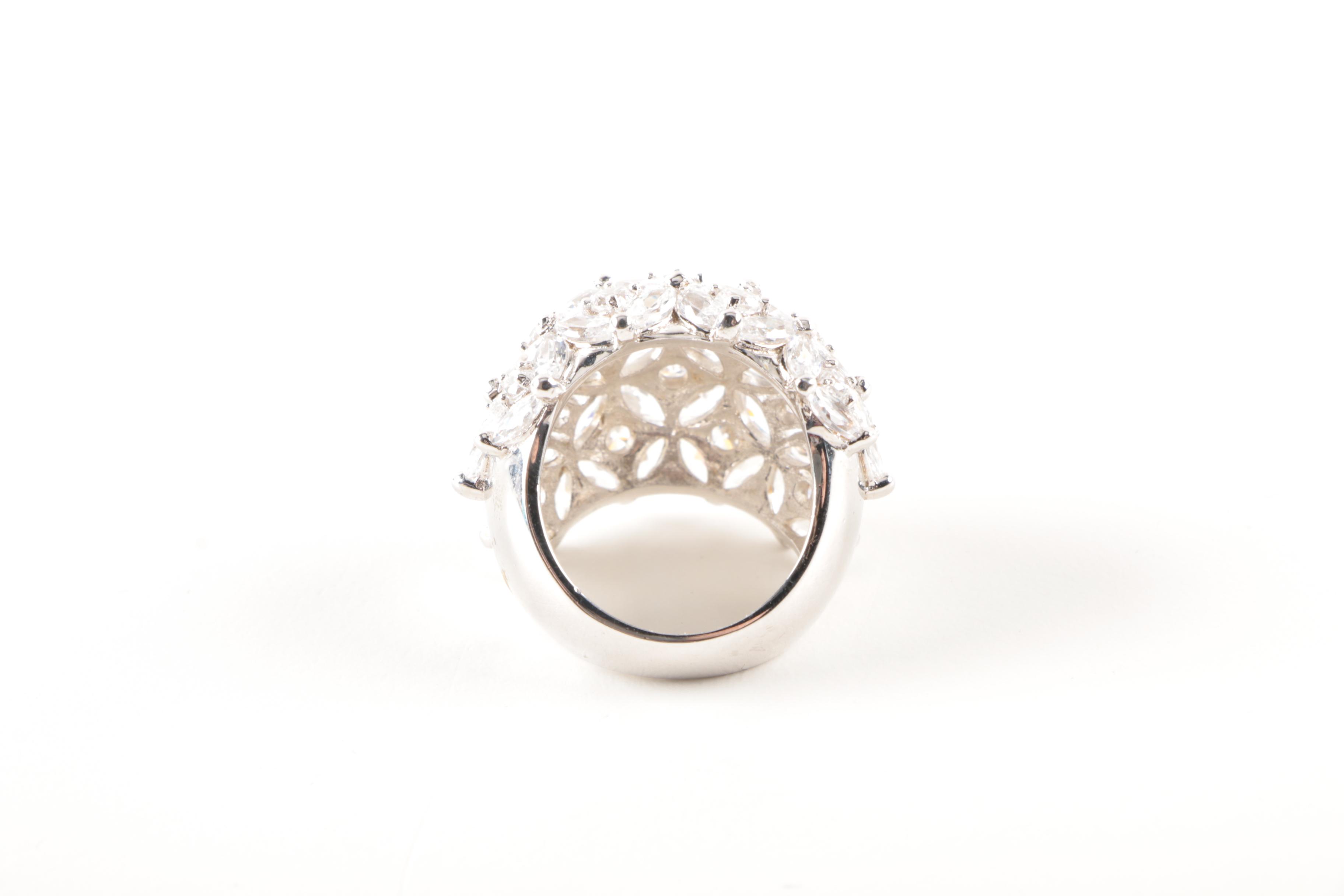 Sterling Silver Ring Selection Including Cubic Zirconia