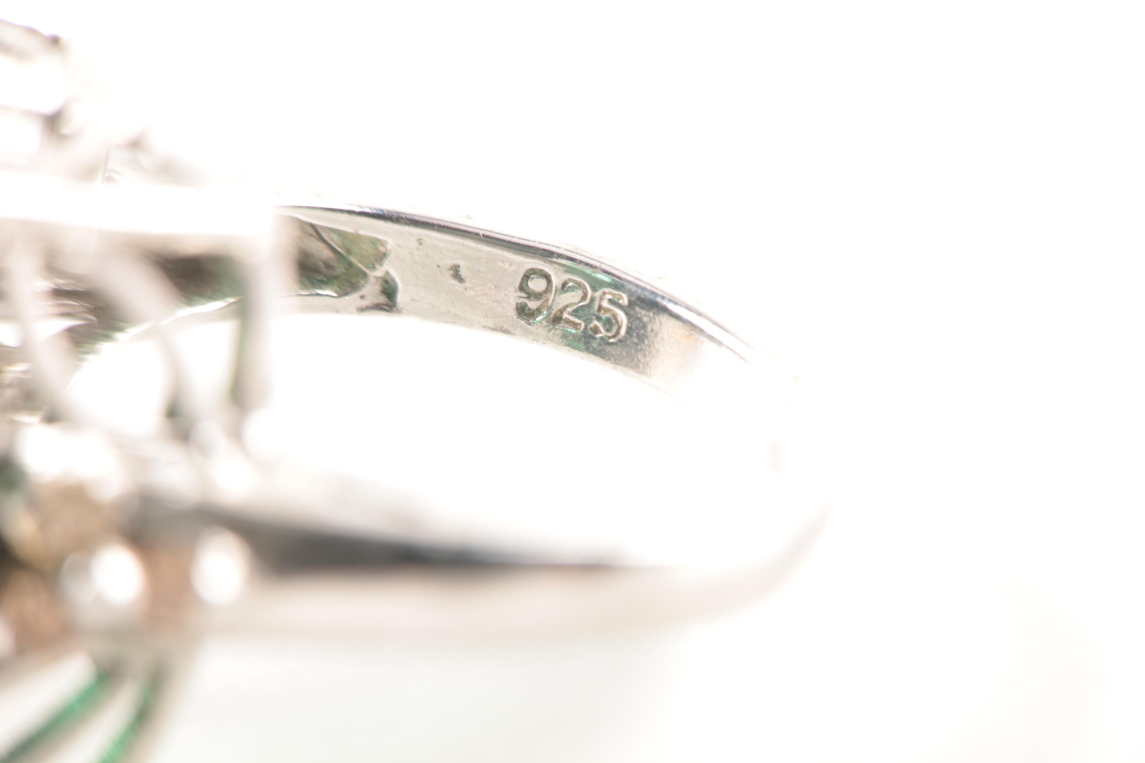 Sterling Silver Ring Selection Including Cubic Zirconia