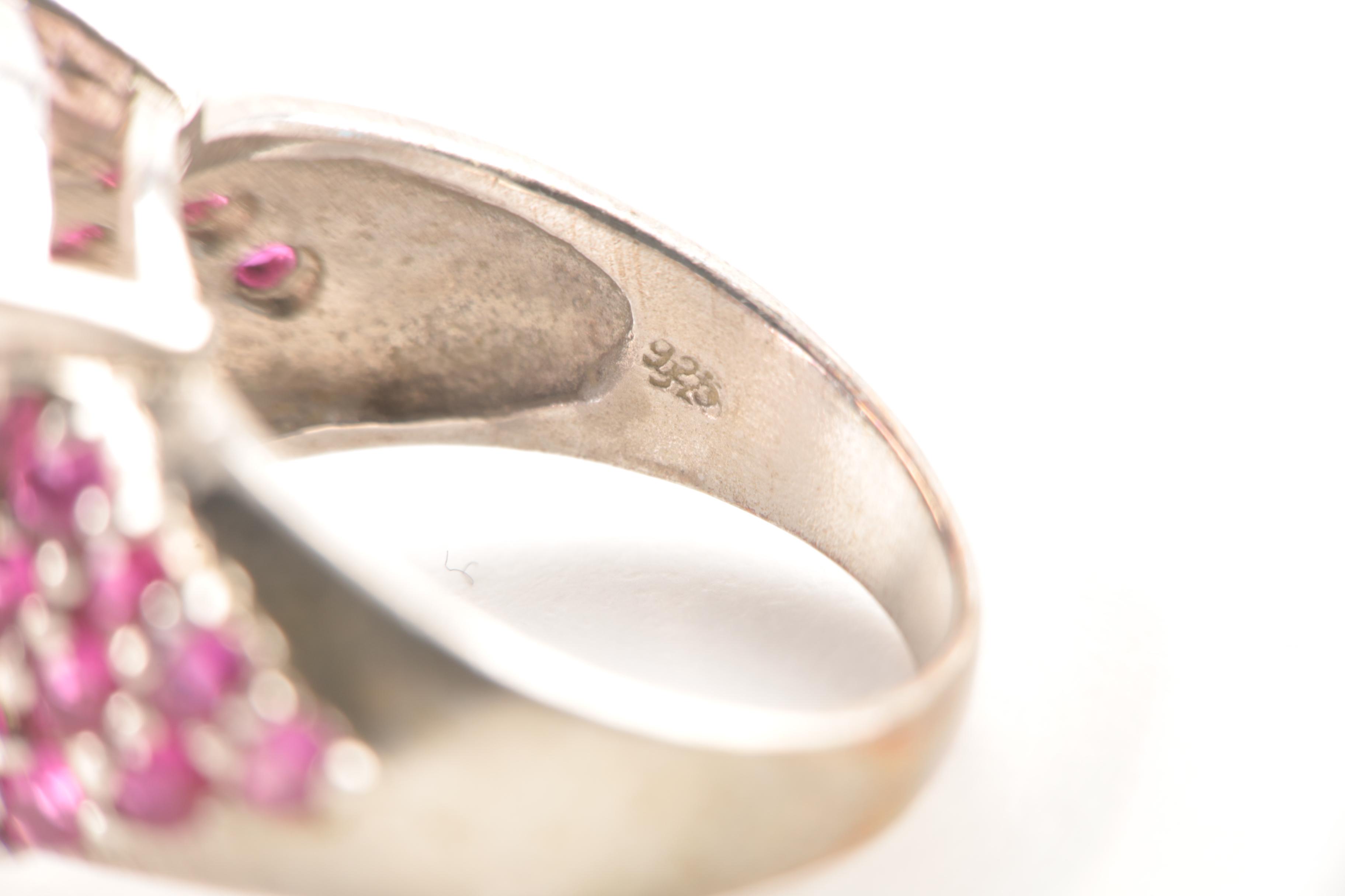 Sterling Silver Ring Selection Including Cubic Zirconia