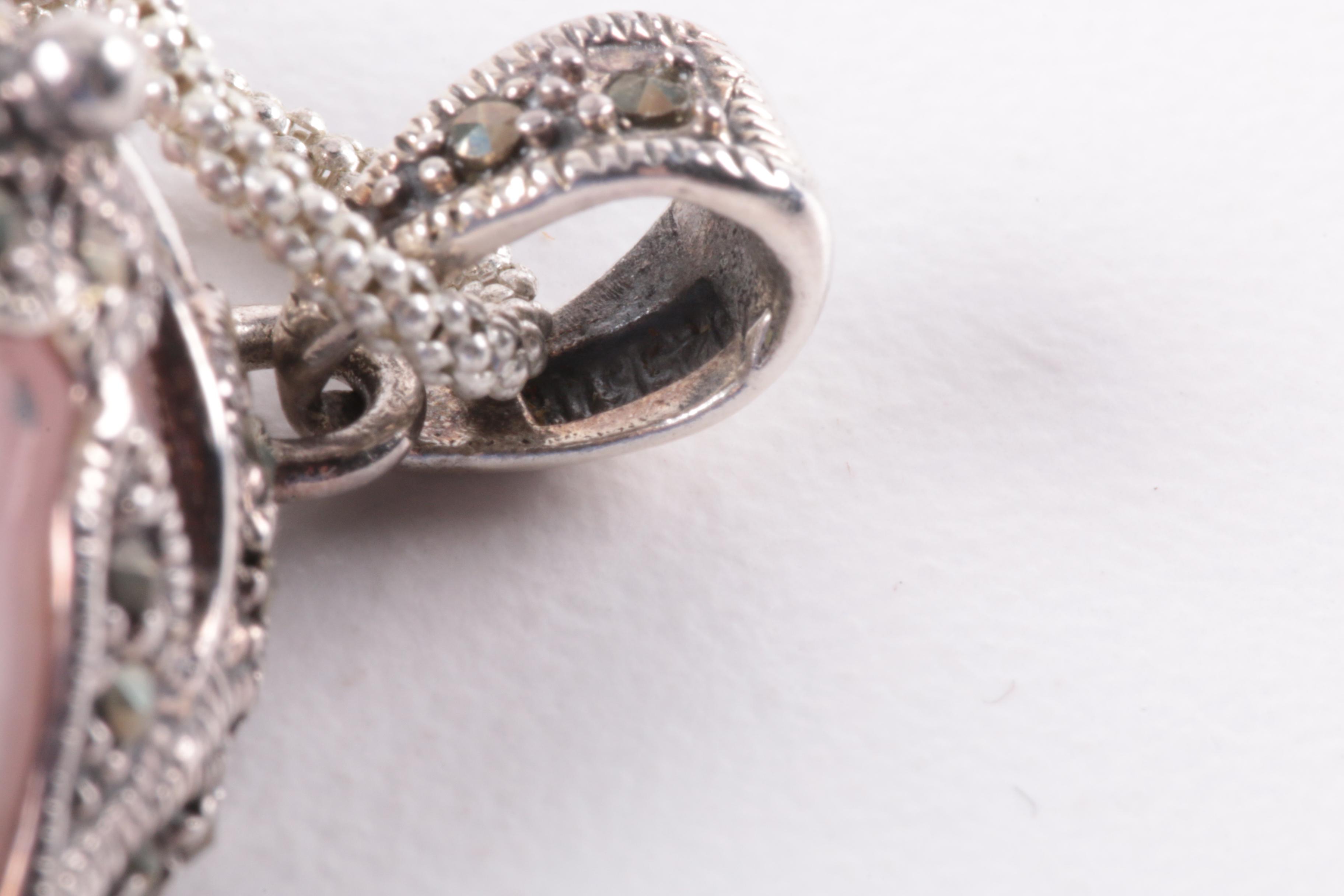 Sterling Silver Coral and Garnet Jewelry Selection