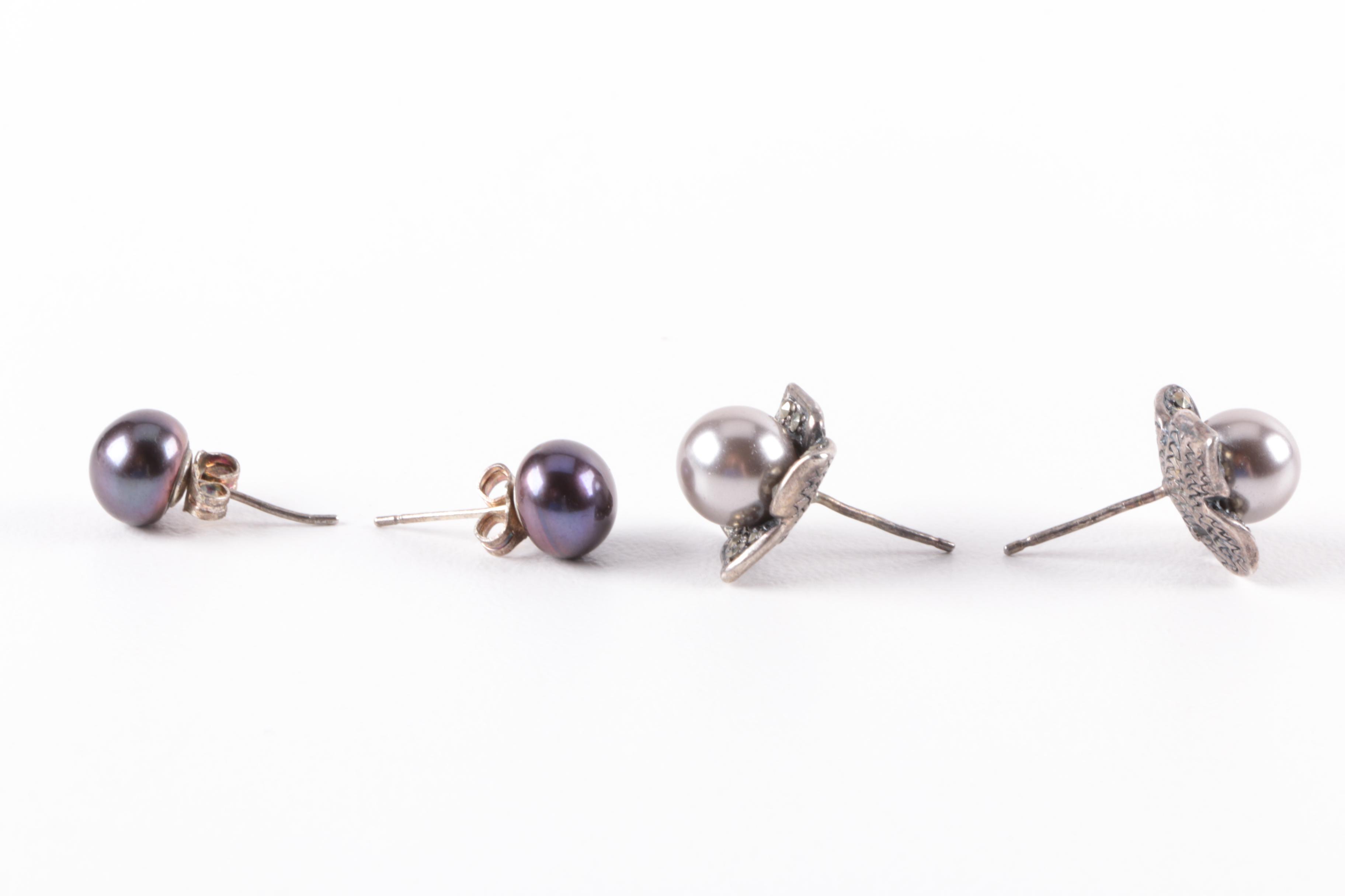 Sterling Silver Coral and Garnet Jewelry Selection