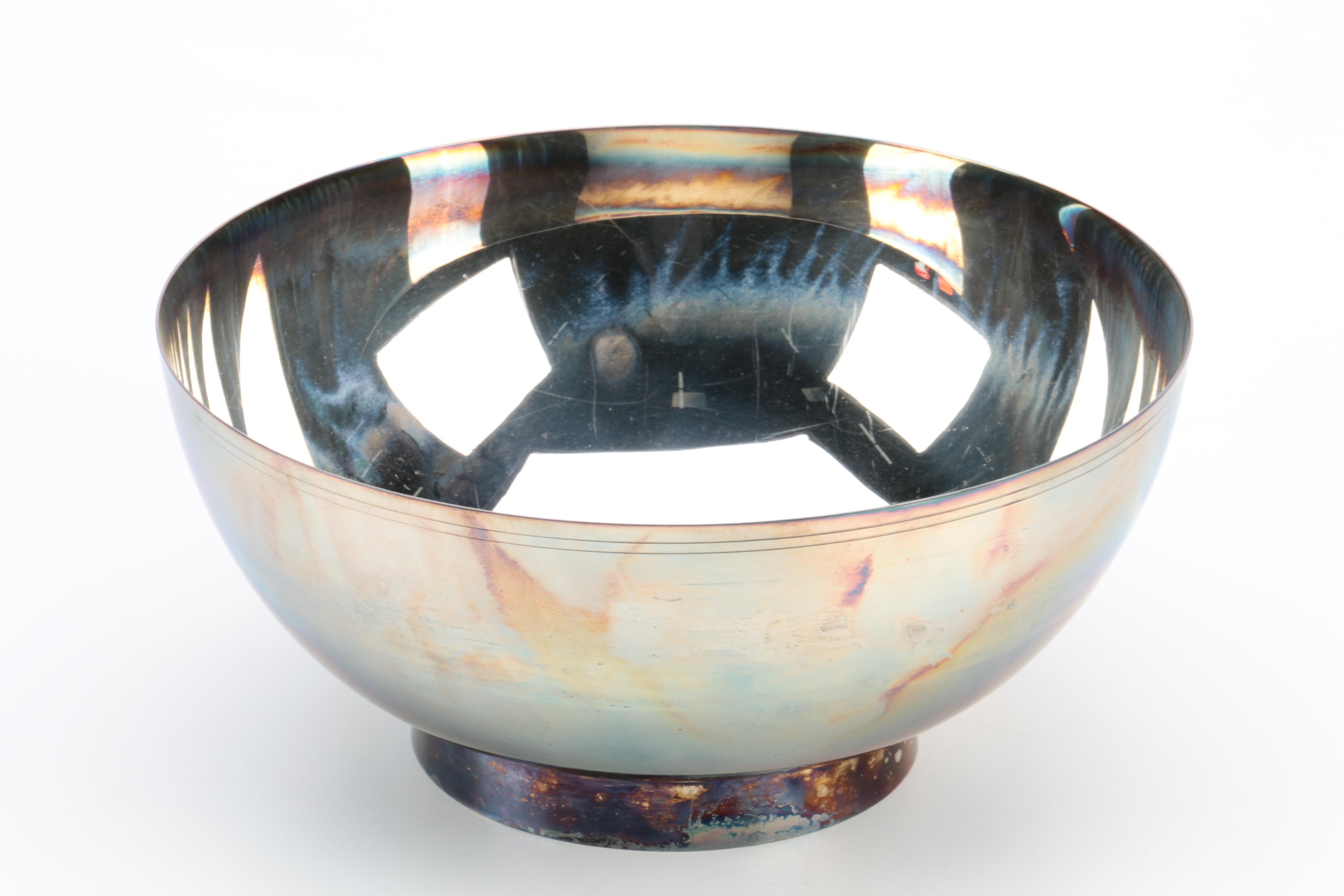 Lunt Silversmiths and Reed & Barton Silver-Plated Bowls