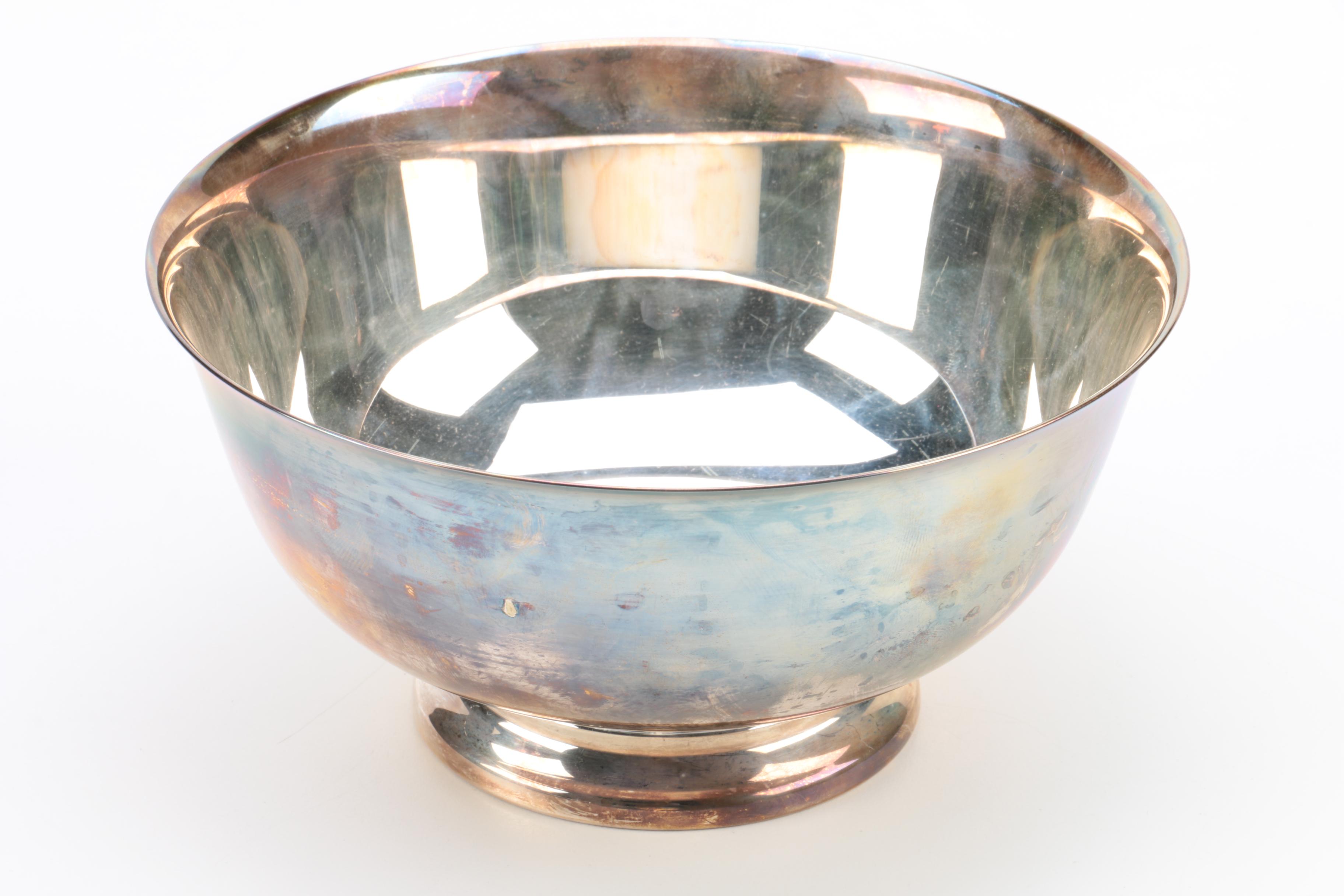 Lunt Silversmiths and Reed & Barton Silver-Plated Bowls