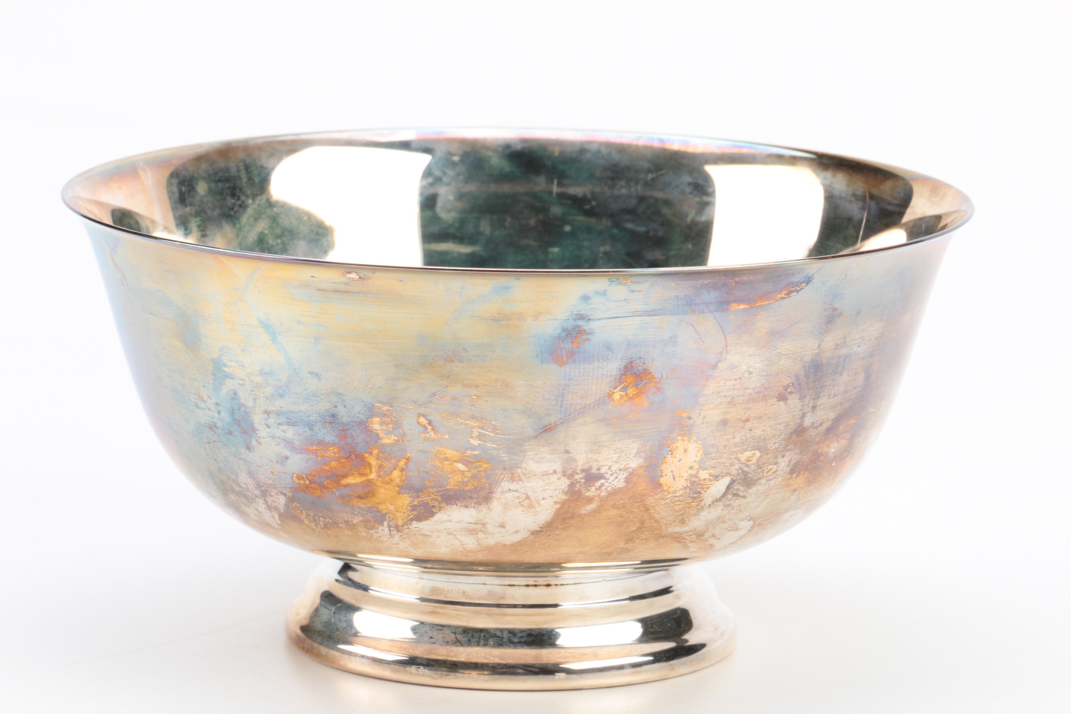 Lunt Silversmiths and Reed & Barton Silver-Plated Bowls