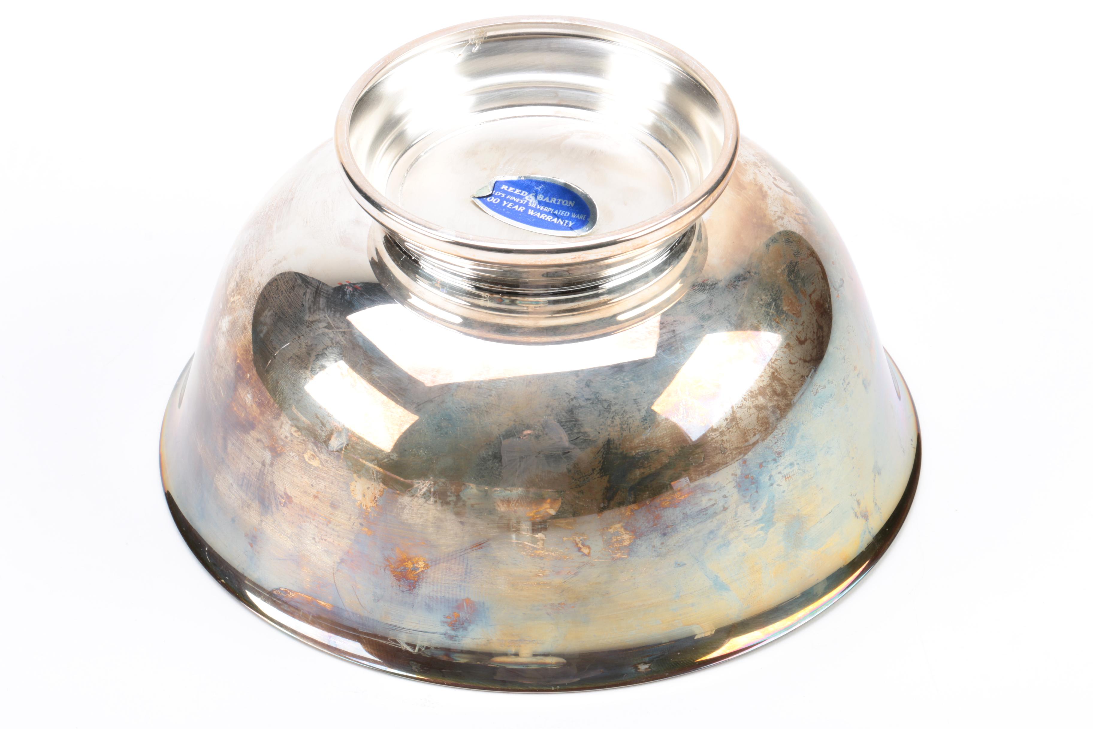 Lunt Silversmiths and Reed & Barton Silver-Plated Bowls