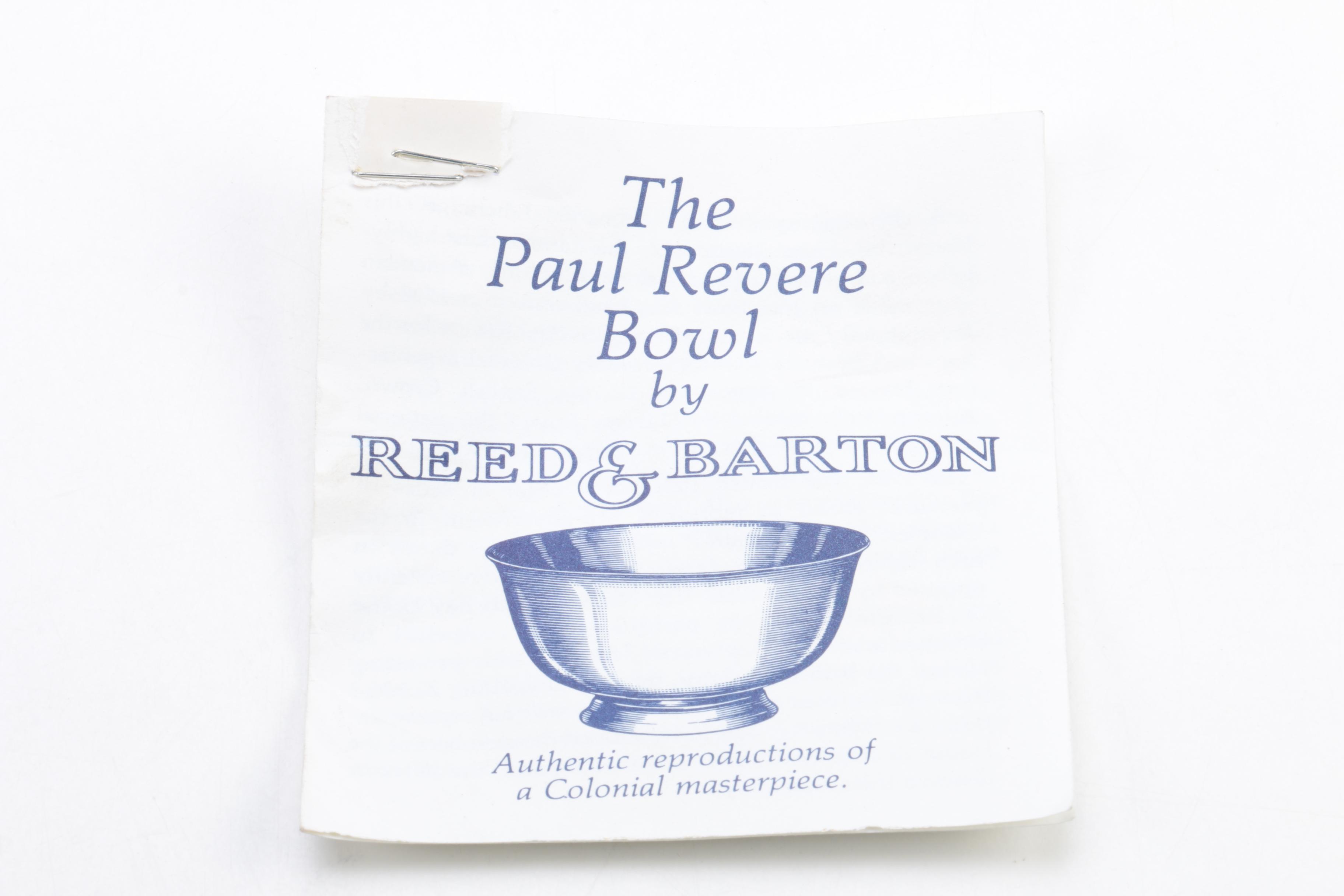 Lunt Silversmiths and Reed & Barton Silver-Plated Bowls