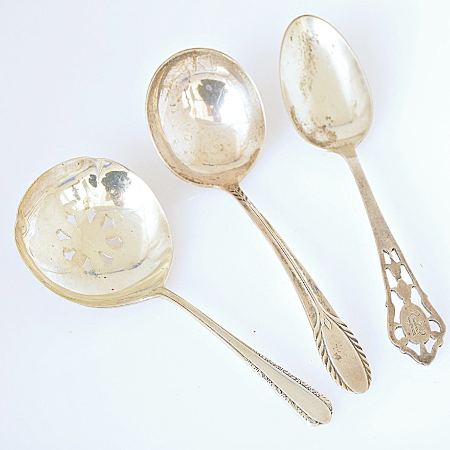 International Silver Co. "Moonglow" and Other Sterling Silver Spoons