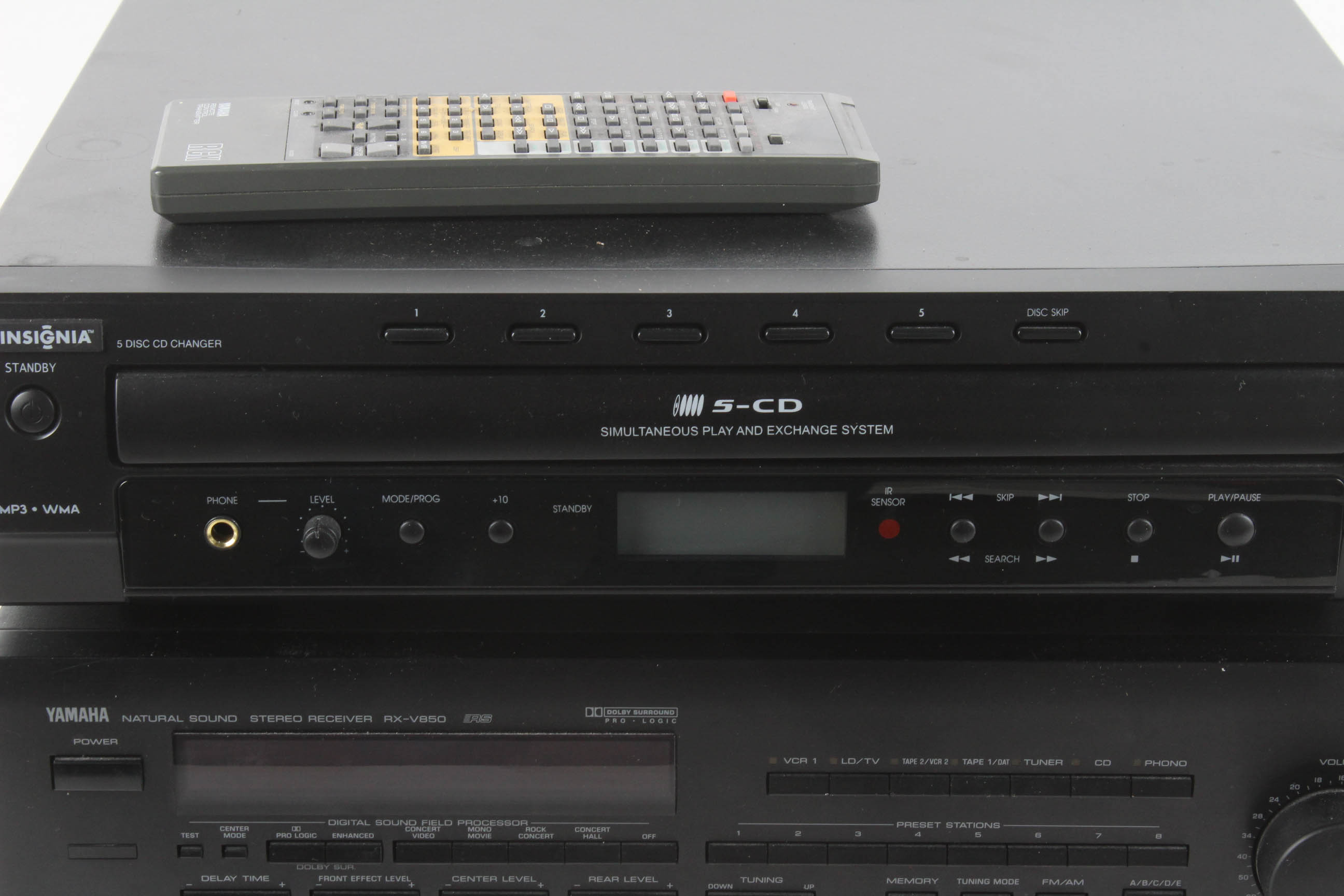 Yamaha RX-V850 Reciever and Insignia CD Changer