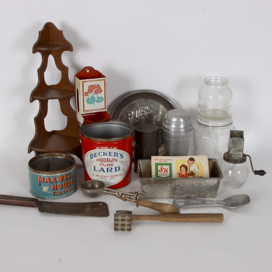 Assortment of Vintage Kitchenware