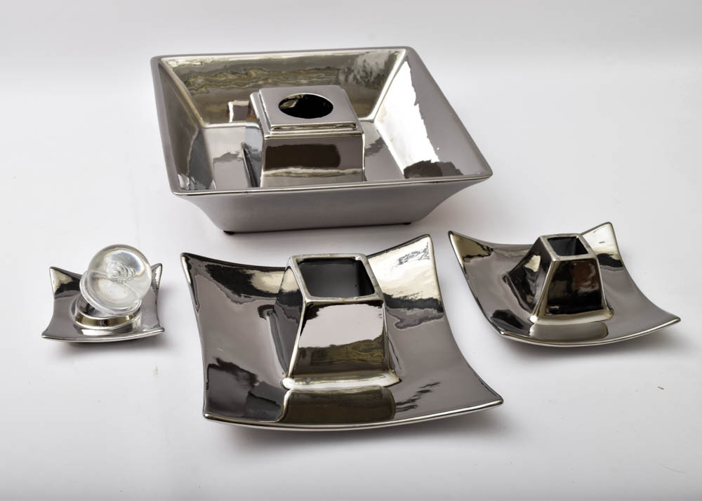 Ceramic Asian Inspired Fountain