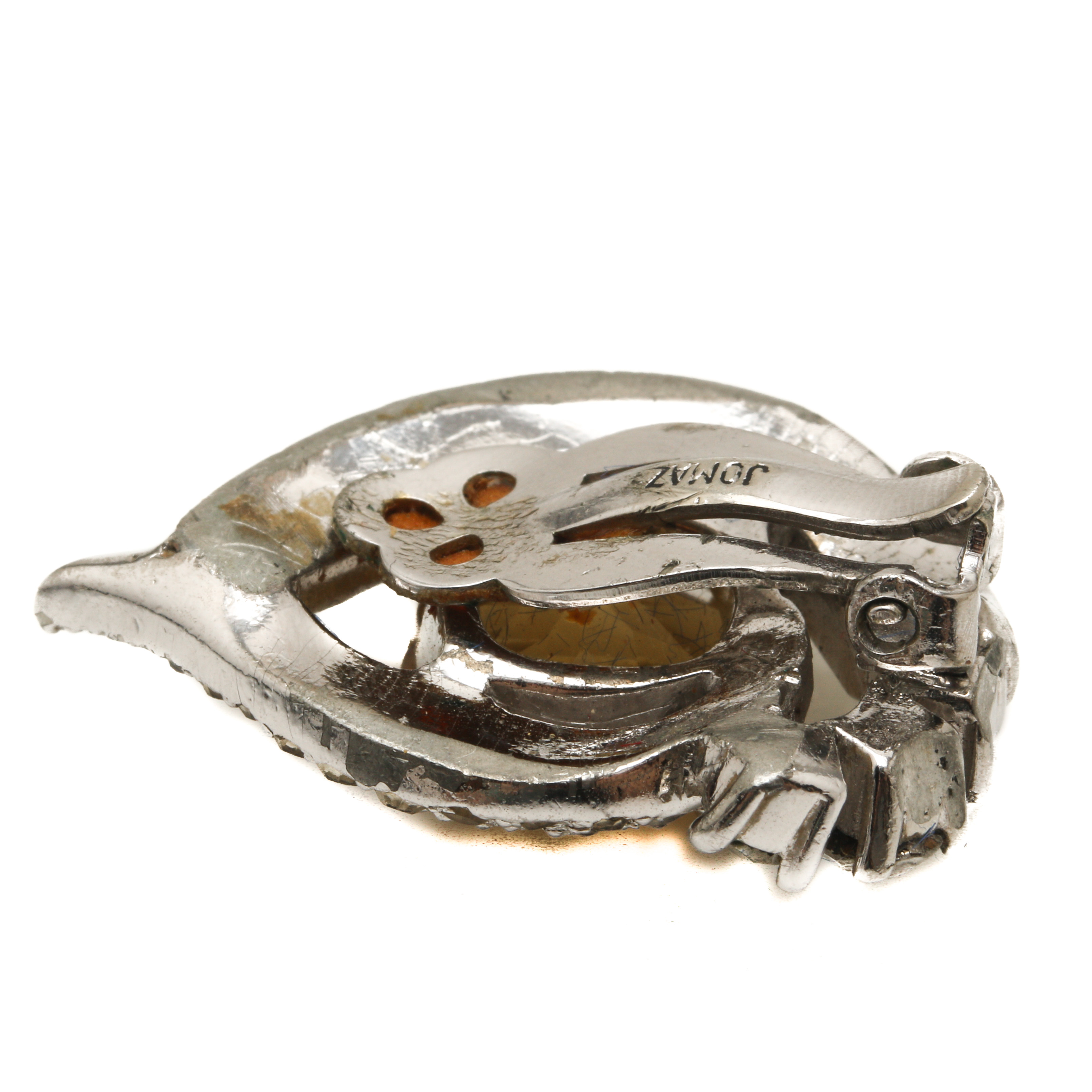 Selection of Eisenberg and Jomaz Silver Tone Glass Demi Parure Jewelry