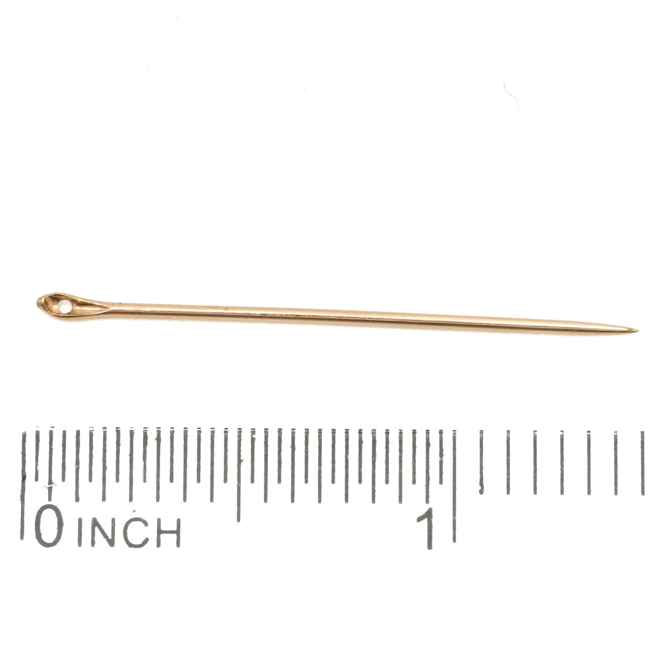 14K Yellow Gold Sewing Needle