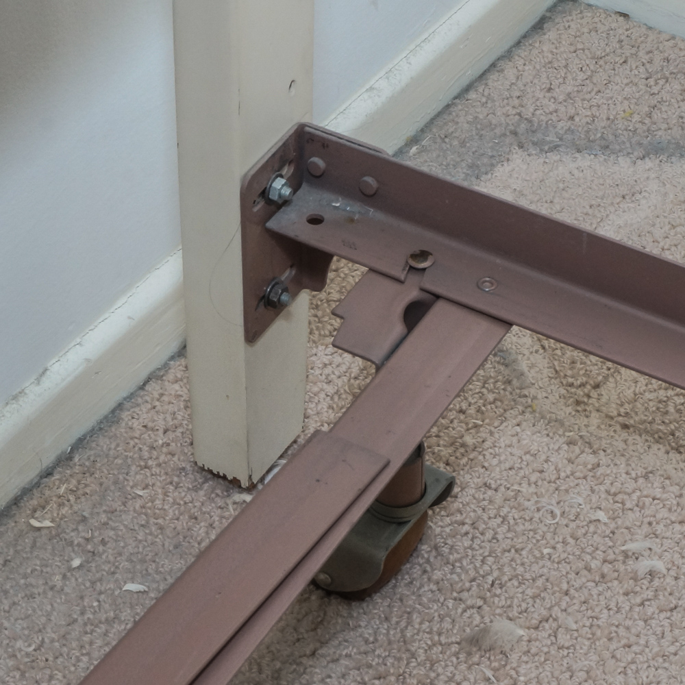 Modern Style White Leather Twin Headboard with Frame by Siesta