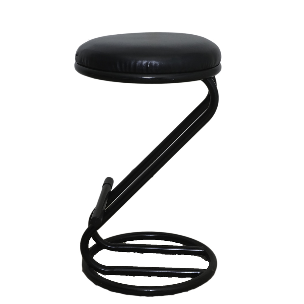Modern Black Z-Stool