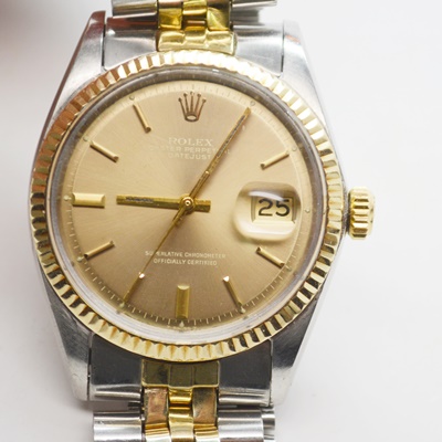 Rolex Oyster Perpetual Datejust 14K Yellow Gold Watch