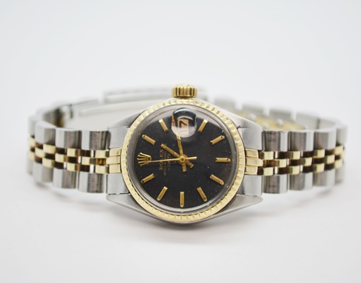 Rolex Oyster Perpetual Date 14K Yellow Gold Watch