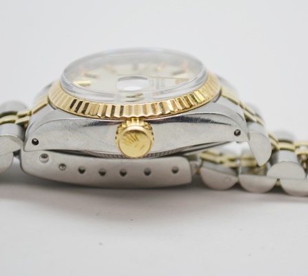 Rolex Oyster Perpetual Date 14K Yellow Gold and Stainless Steel Watch