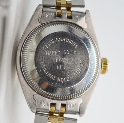 Rolex Oyster Perpetual Date 14K Yellow Gold and Stainless Steel Watch