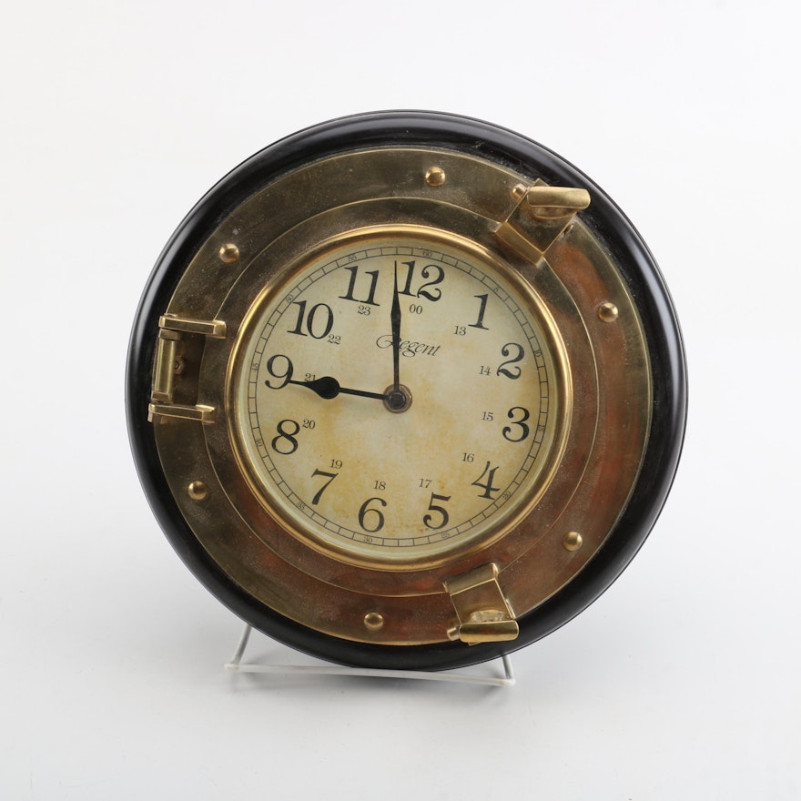 Regent Brass Wall Clock