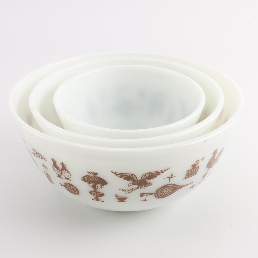 Pyrex "Early American" Nesting Mixing Bowls