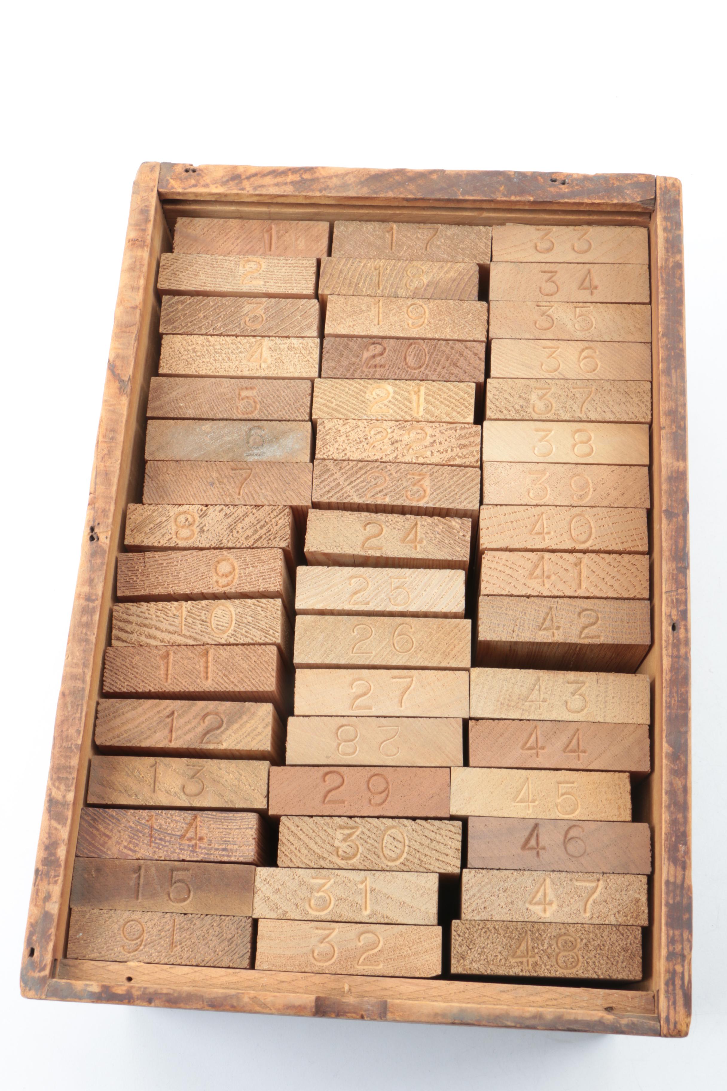 Vintage National Lumber Manufacturers Wood Samples