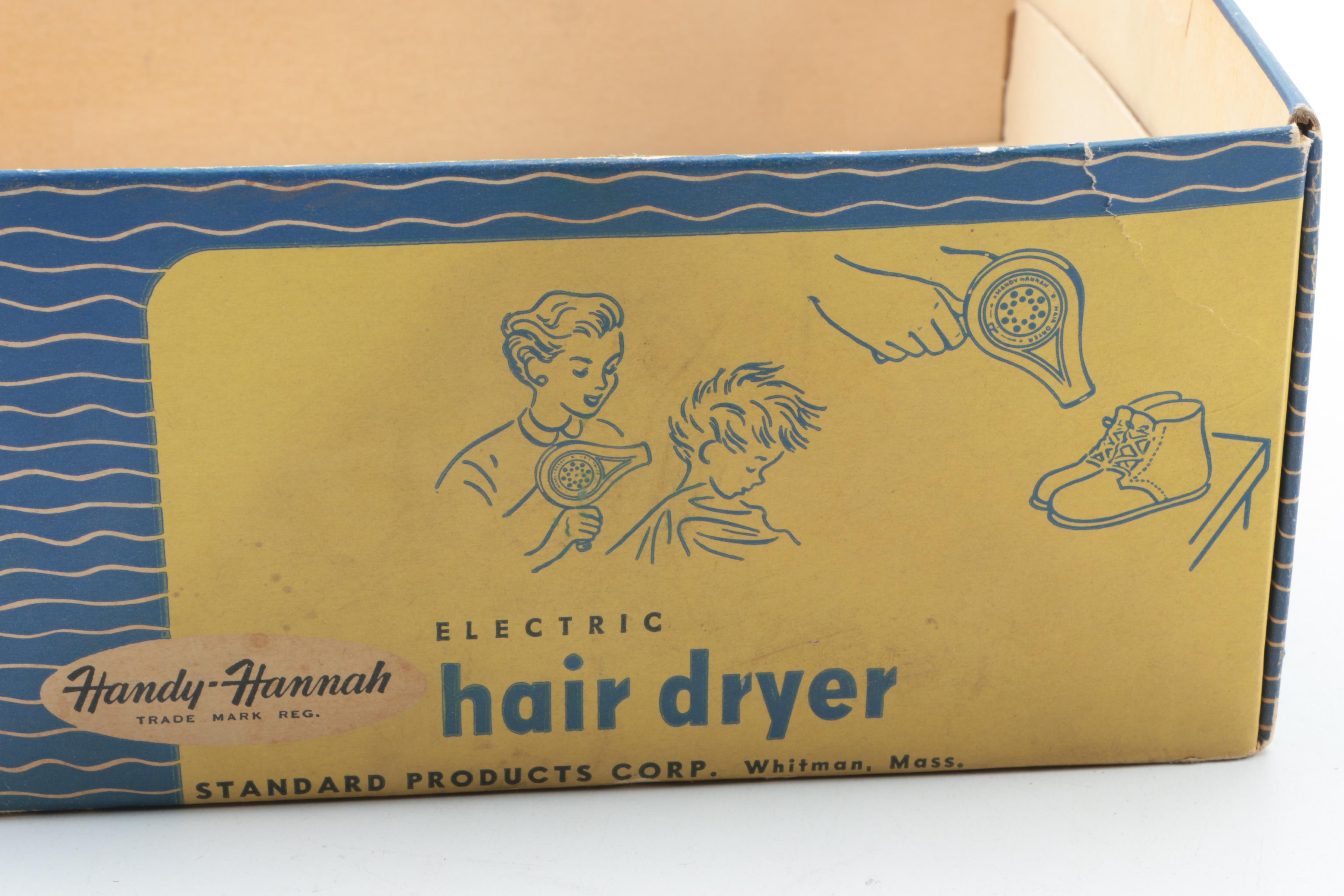Vintage "Handy Hannah" Hair Dryer with Stand, Circa 1950s