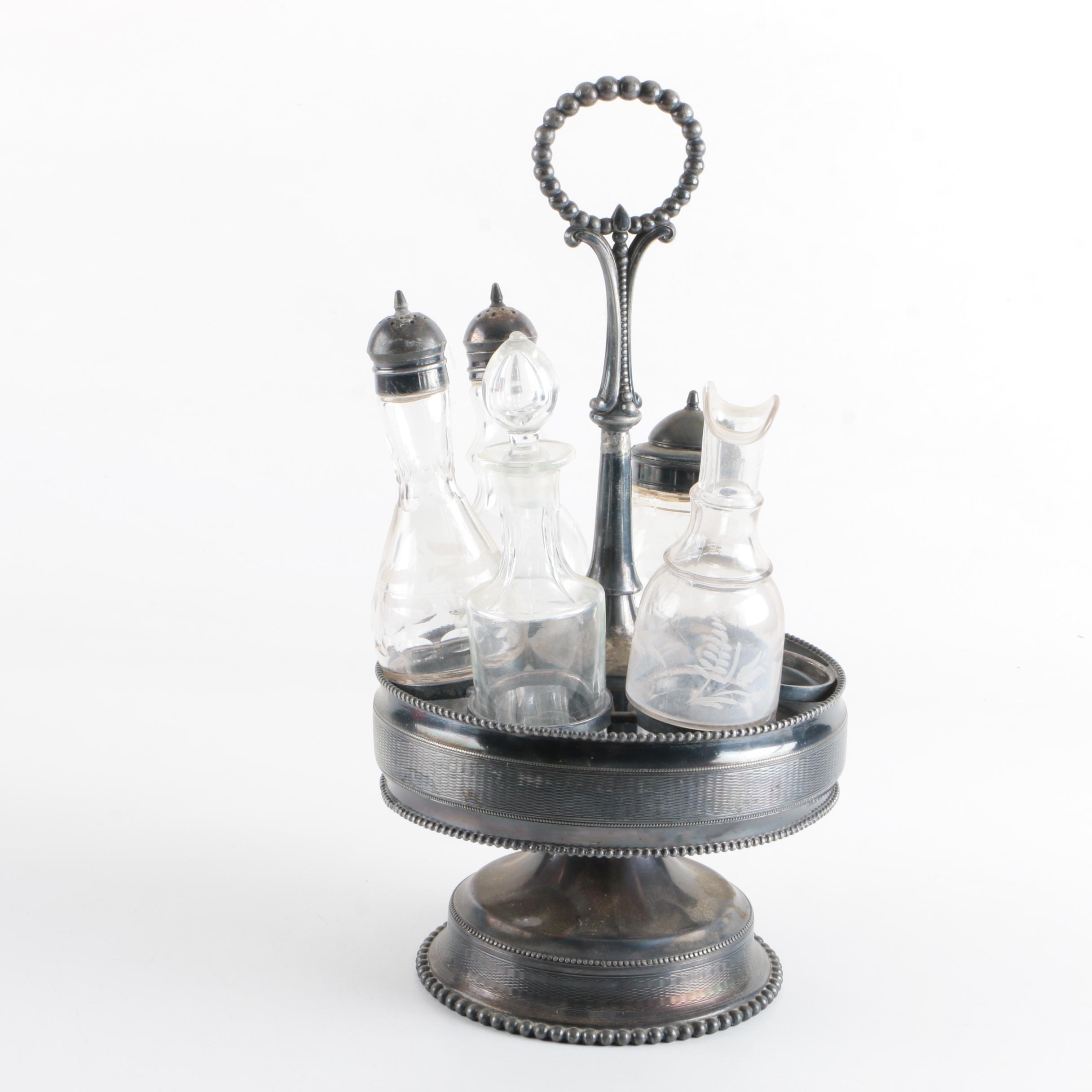 Bray, Dauchy & Jaques Silver-Plated Cruet Set