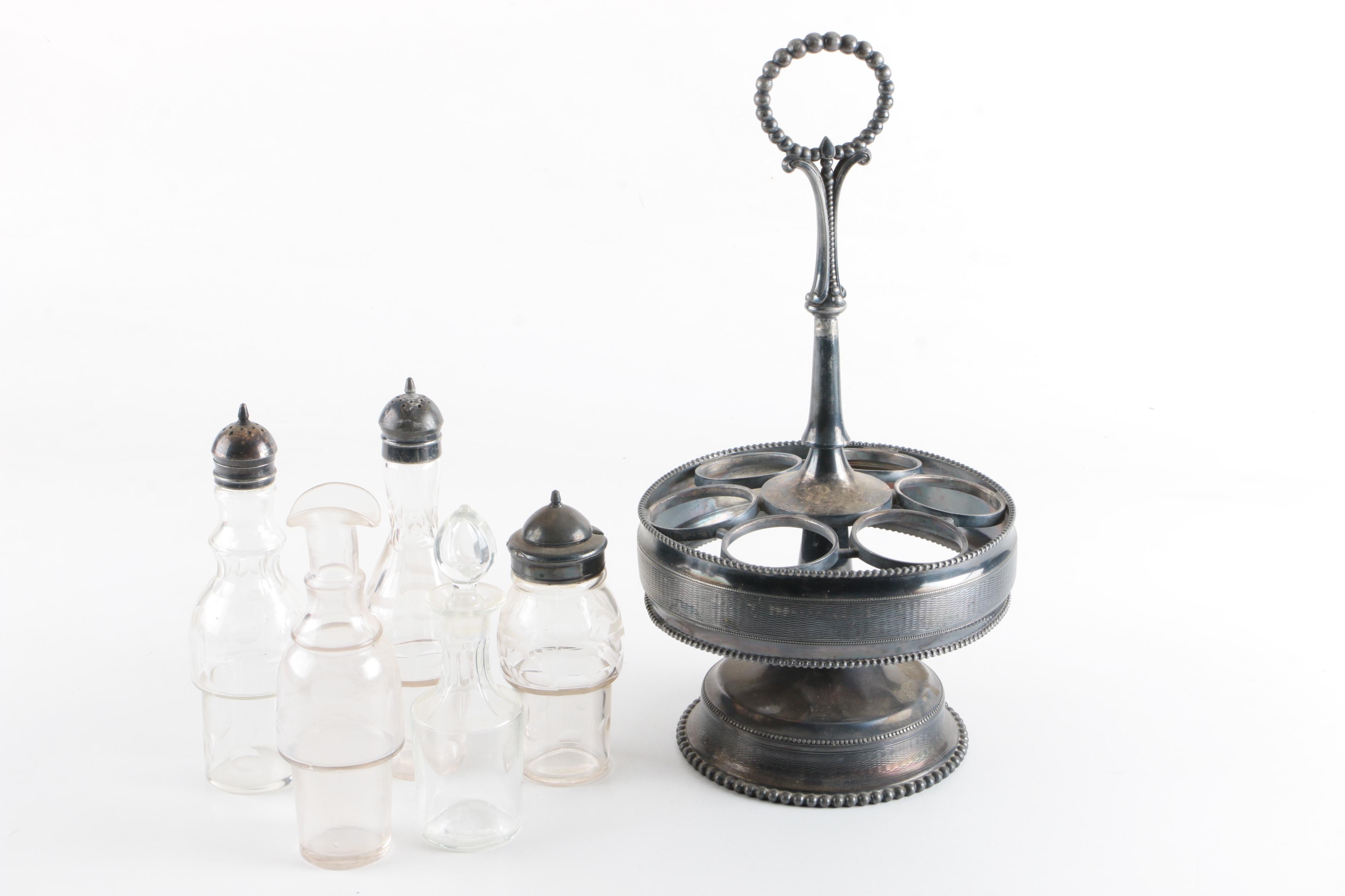 Bray, Dauchy & Jaques Silver-Plated Cruet Set