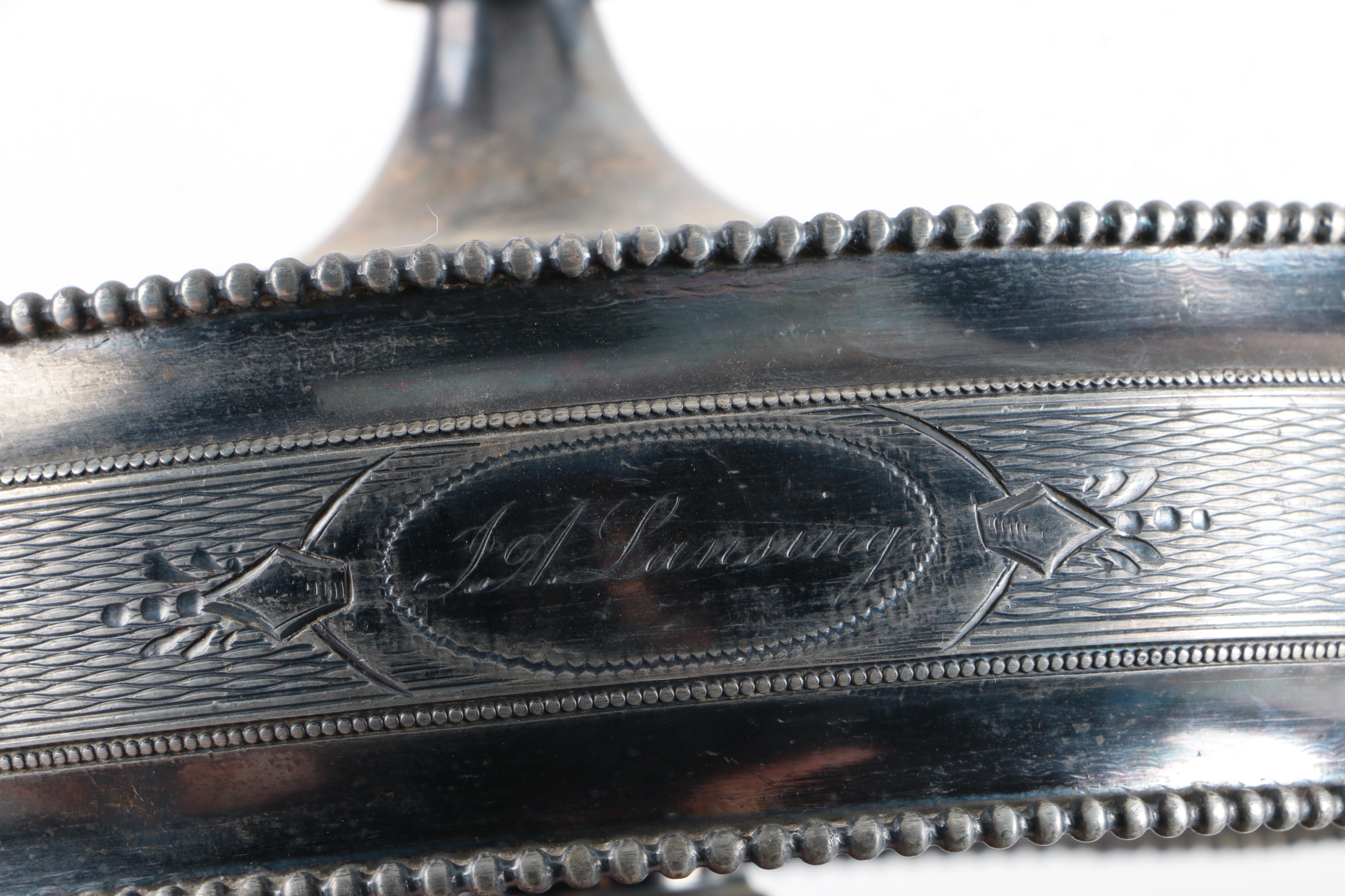 Bray, Dauchy & Jaques Silver-Plated Cruet Set