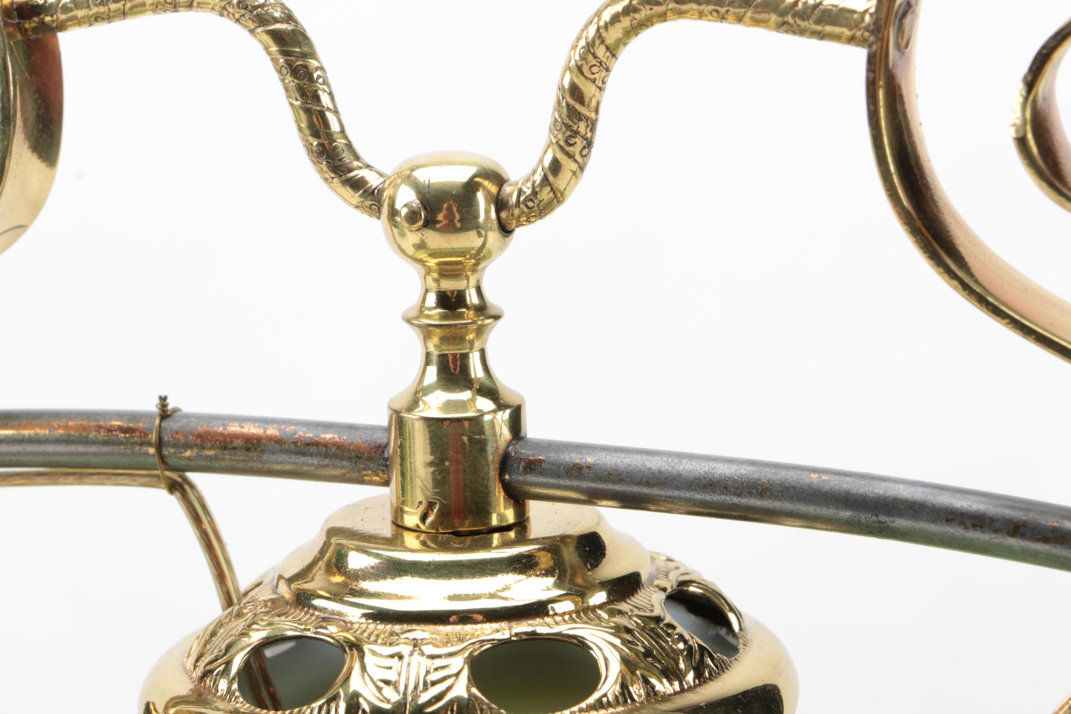 Converted Oil Pendant Light