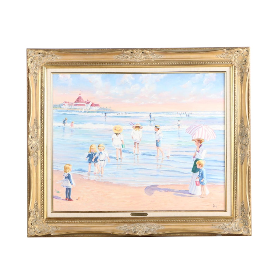 Enid Silverman Oil Painting on Canvas "Summer's Refrain"