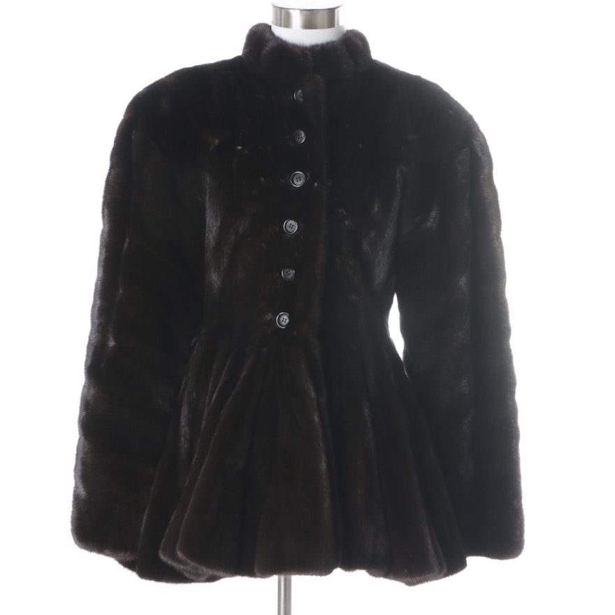 Mink Fur Swing Coat