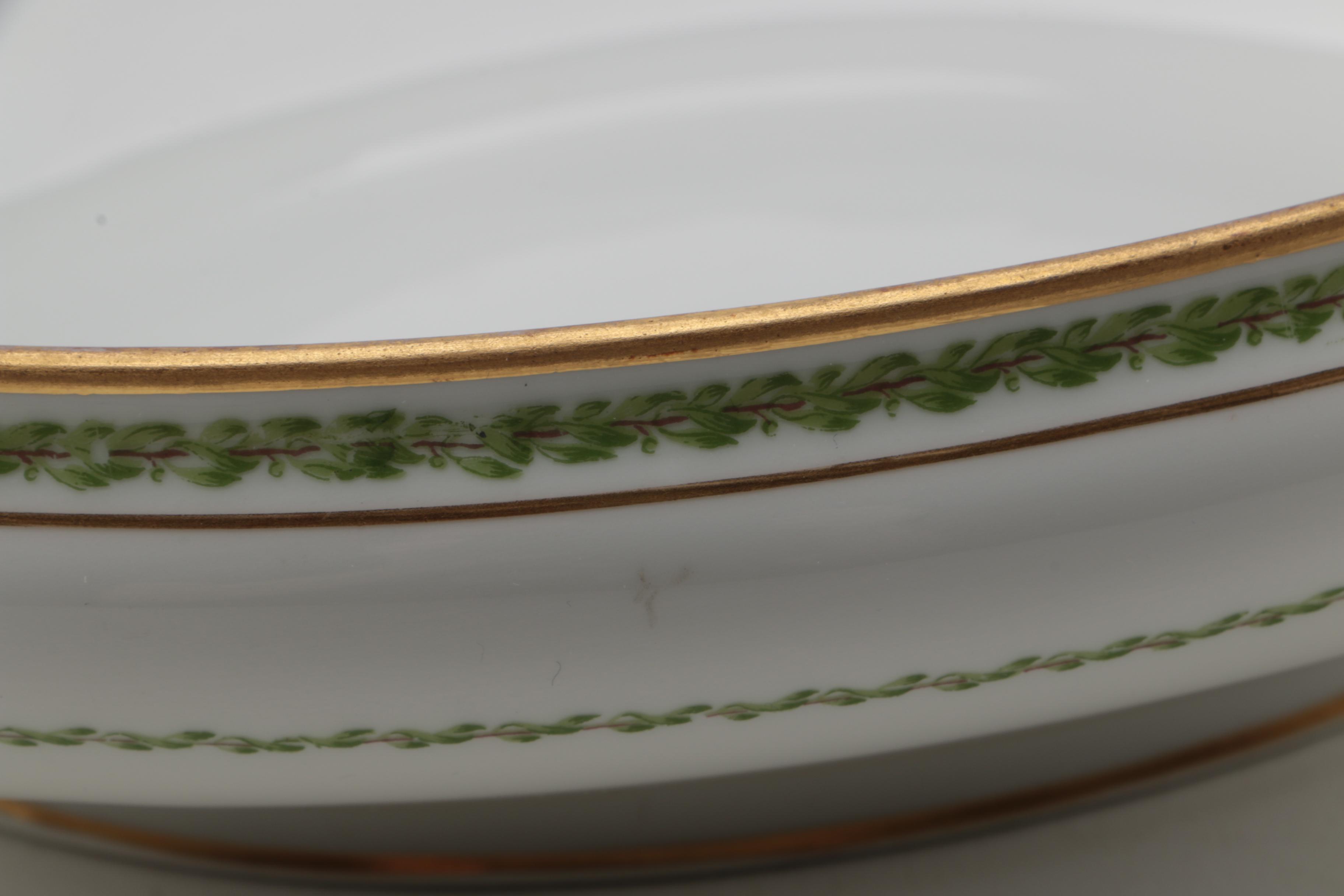 Circa 1920s GDA Haviland "Castiglione" Limoges Porcelain Covered Vegetable Dish