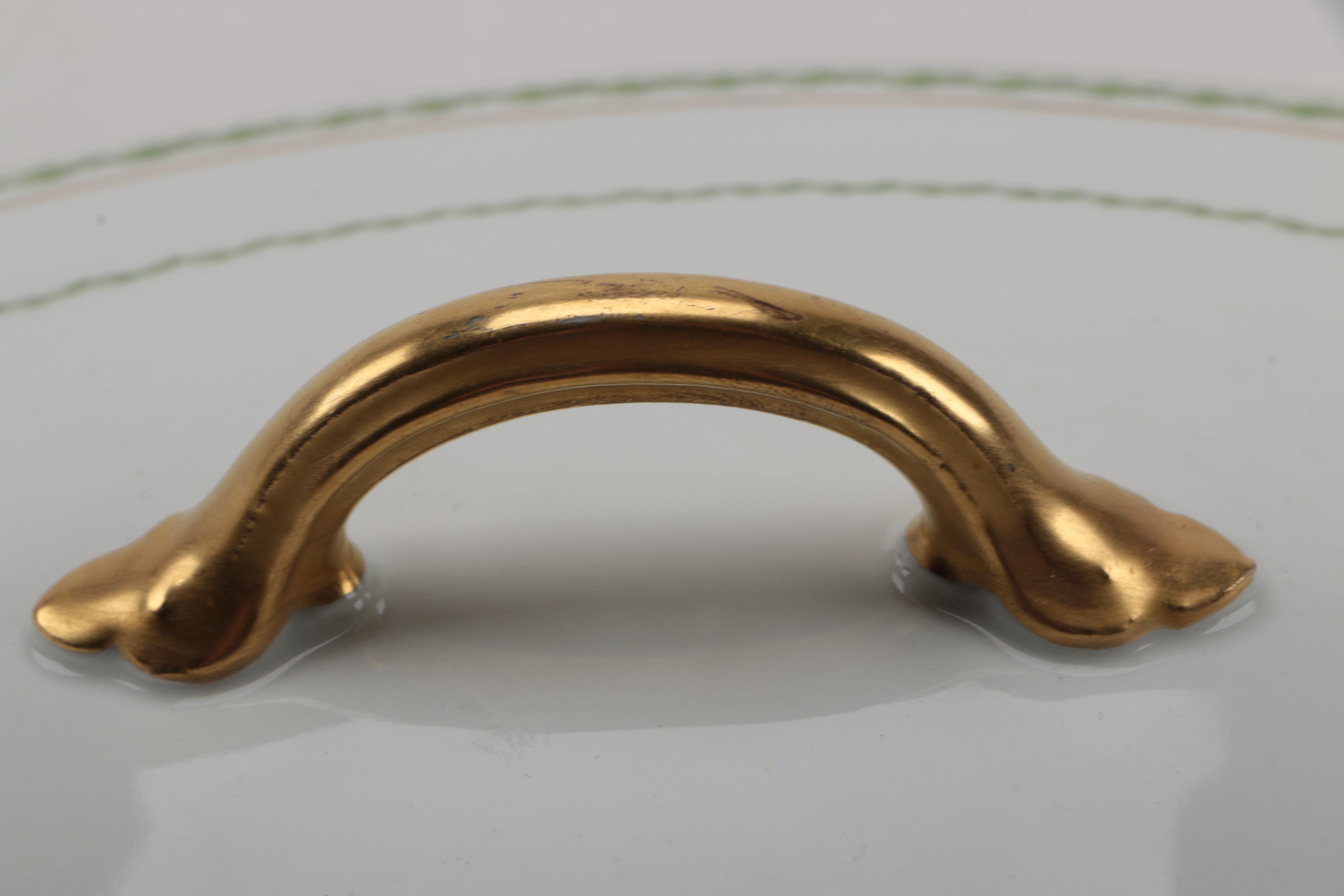 Circa 1920s GDA Haviland "Castiglione" Limoges Porcelain Covered Vegetable Dish