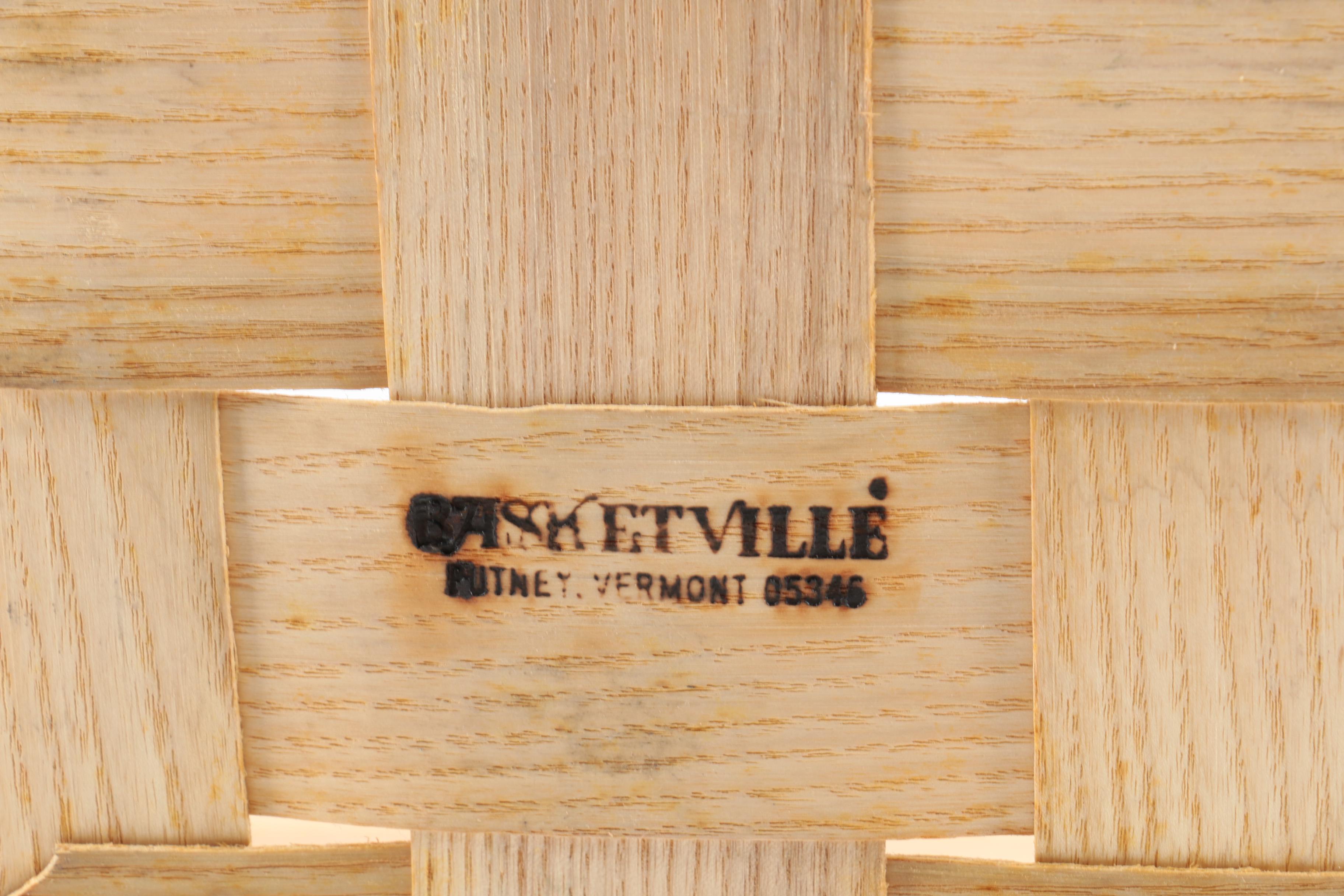 Pair of Double Handled Picnic Baskets with Platforms Featuring Longaberger