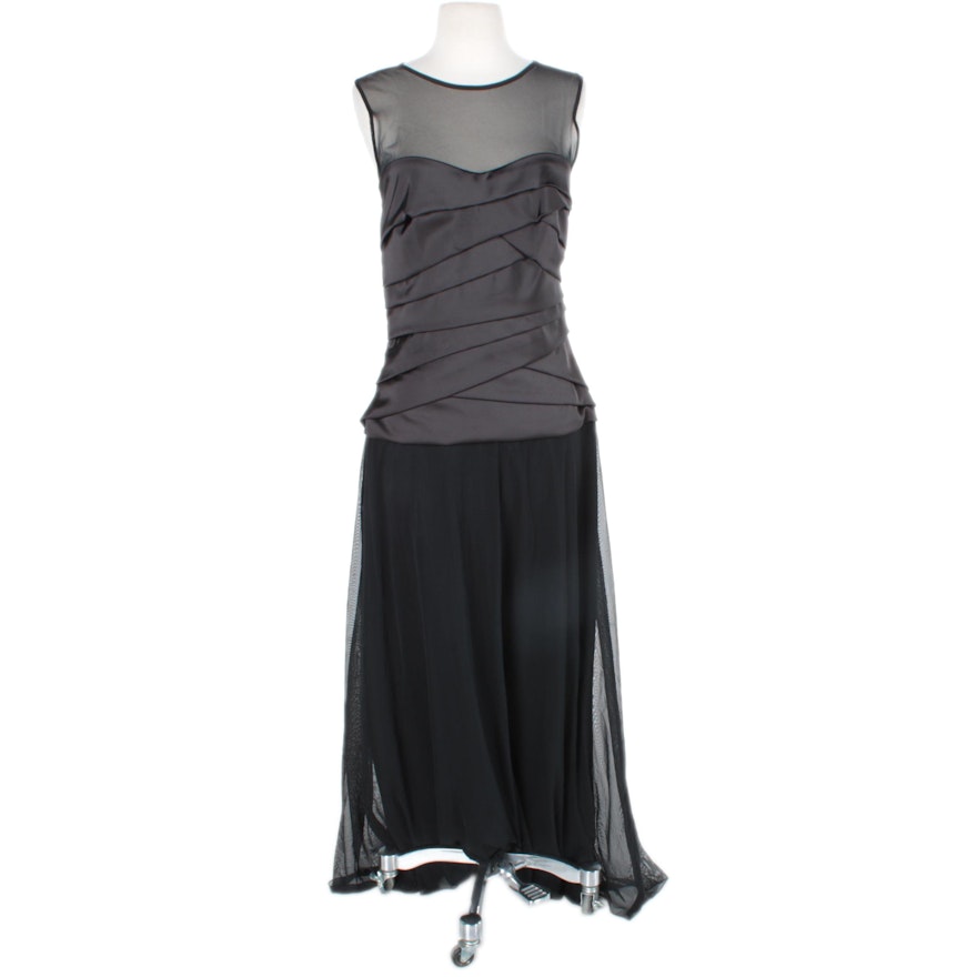 Tadashi Collection Black Sleeveless Evening Dress
