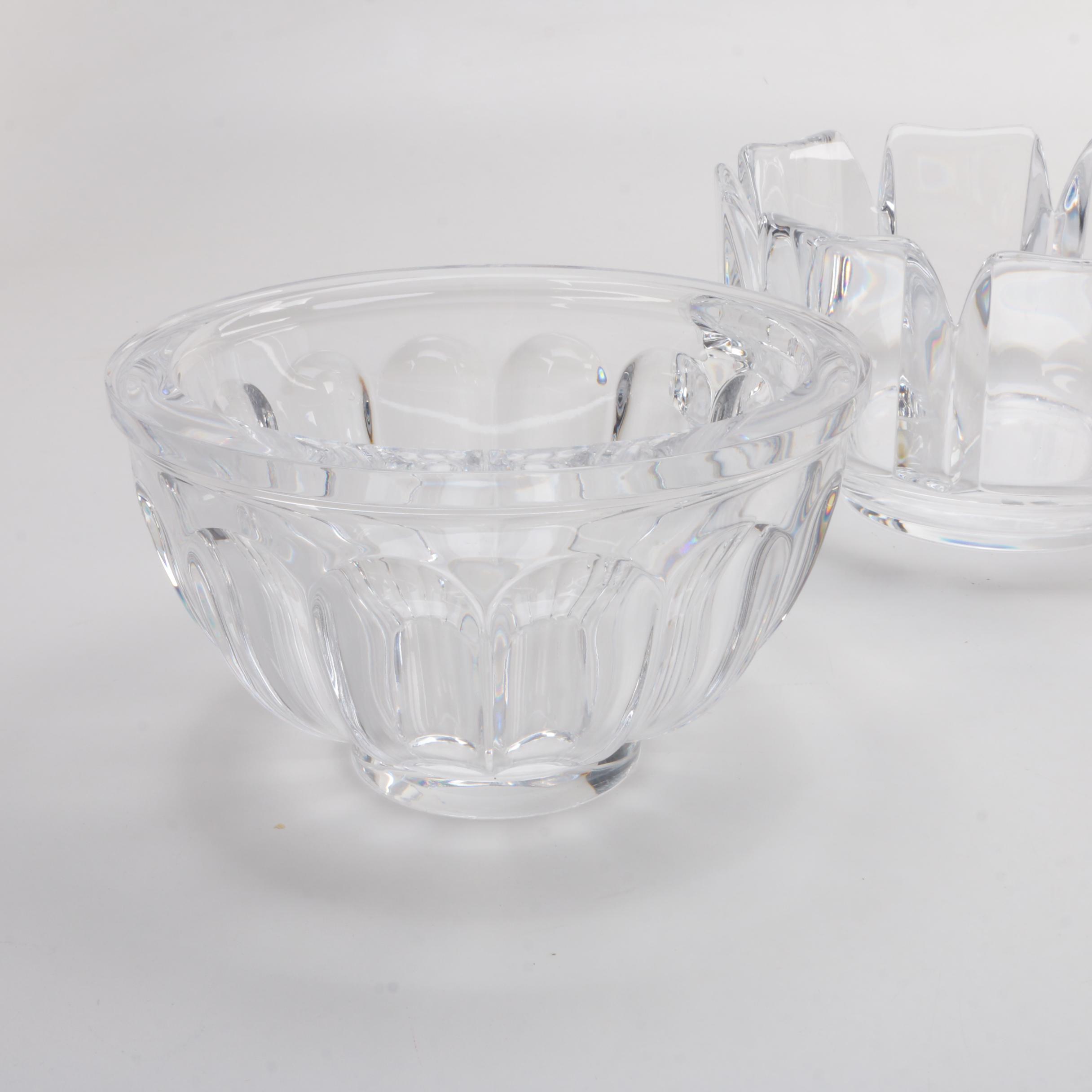 Orrefors Crystal Bowls and Decanter