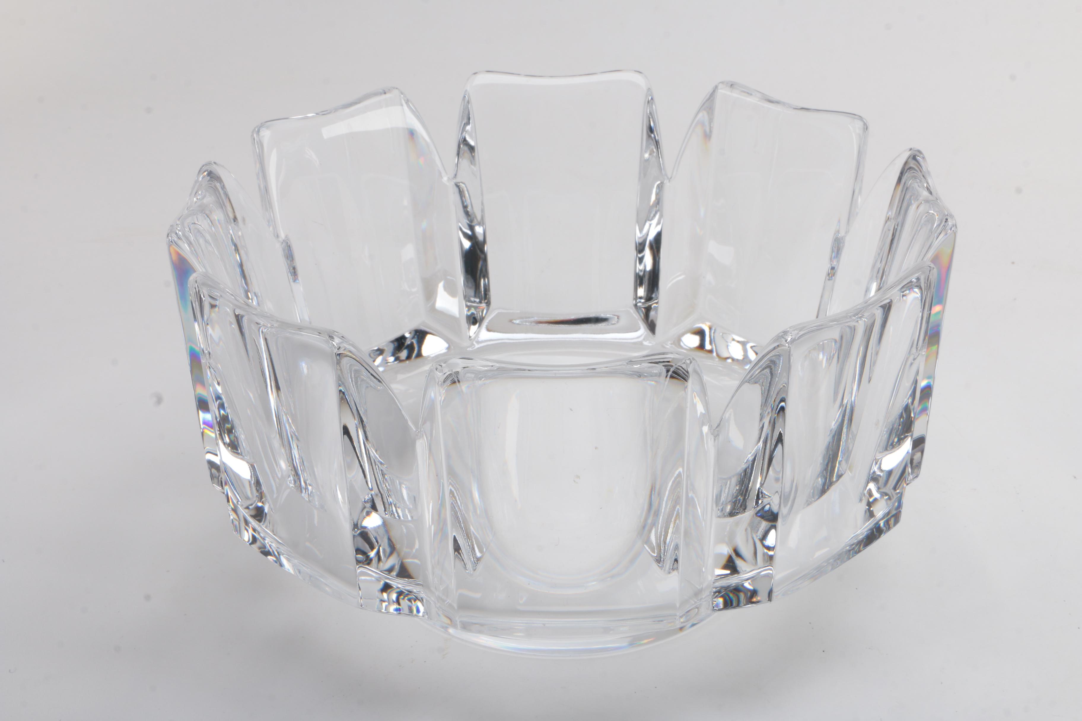 Orrefors Crystal Bowls and Decanter