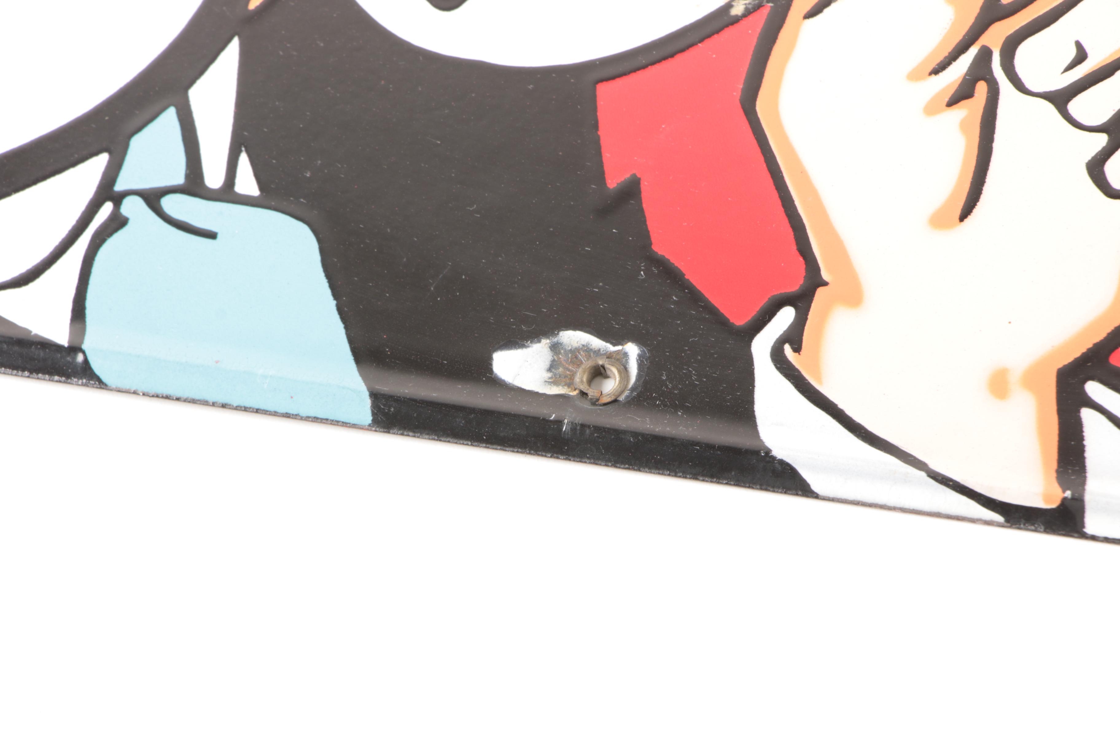 Model Smoking Tobacco Sign